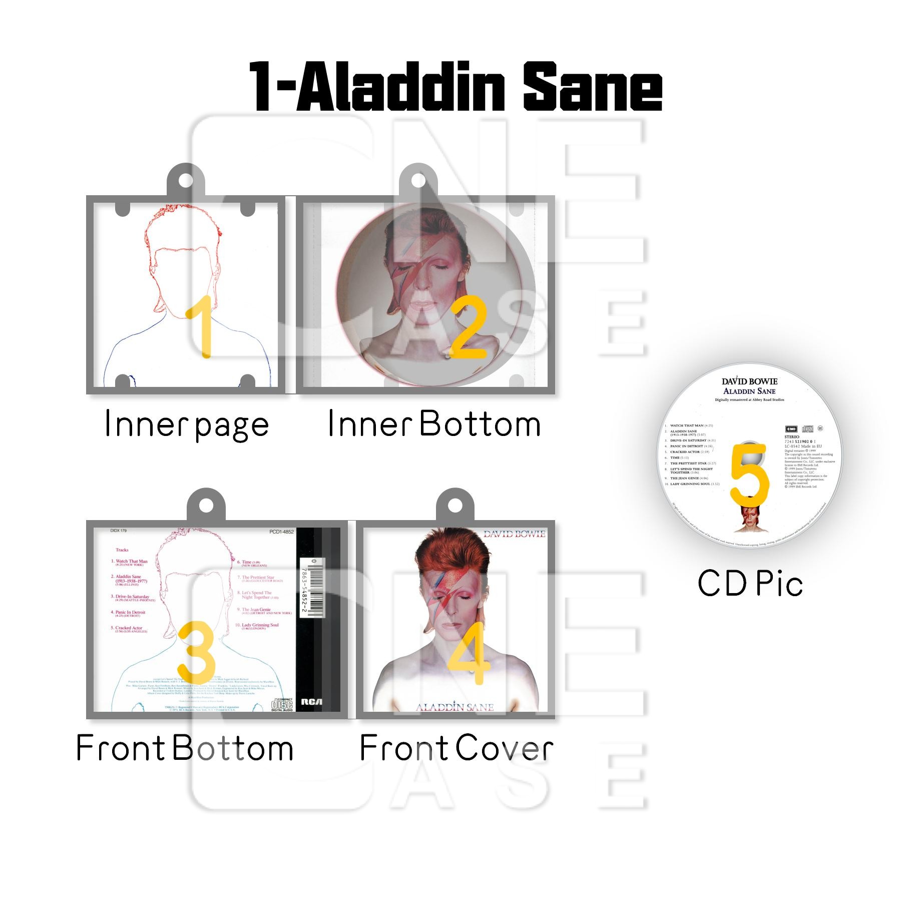 David Bowie Mini NFC Album Keychain CD Music Keychain Pendant Customized Mini Vinyl Album 