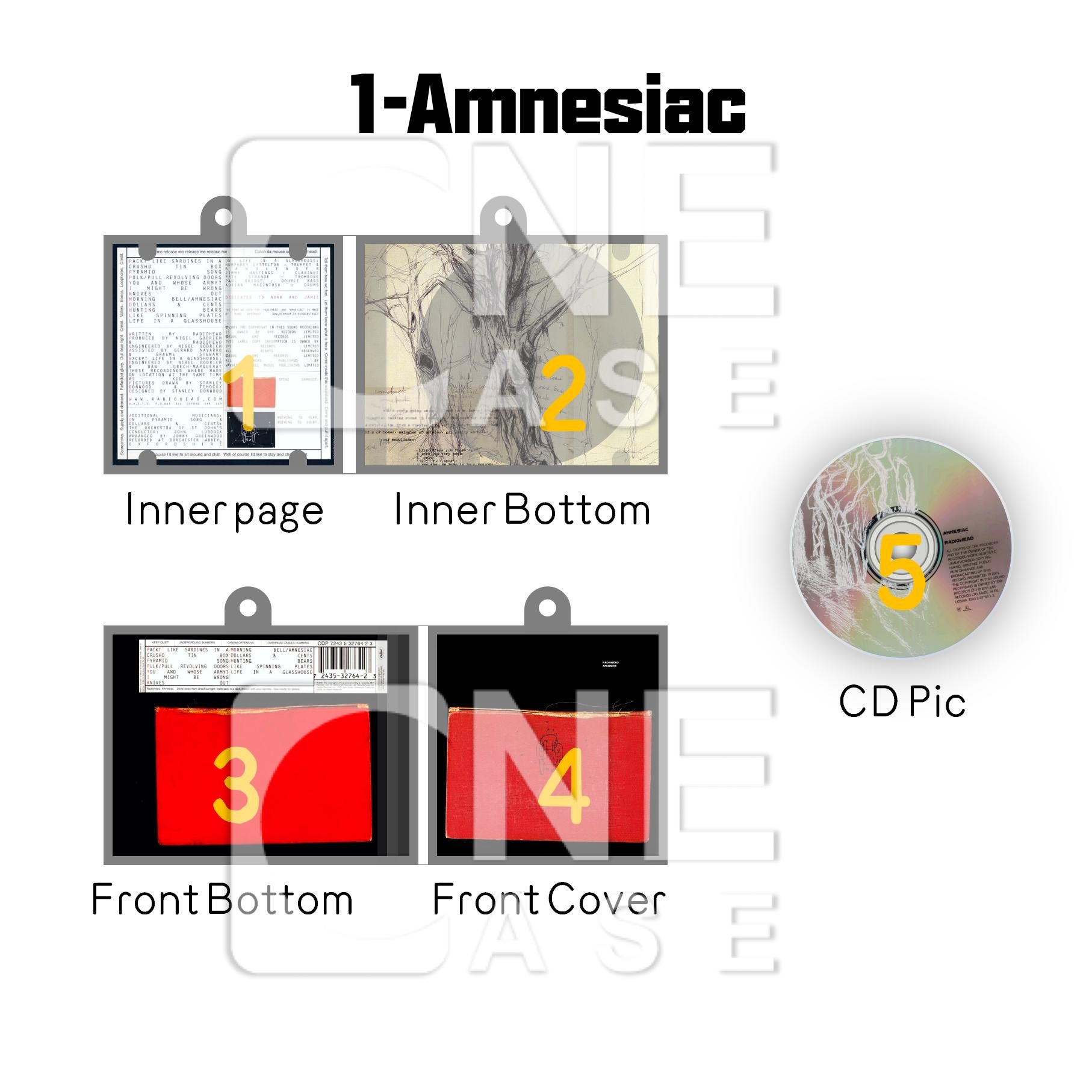 Radiohead  Mini Vinyl NFC Album Keychain CD Music Keychain Pendant Customized