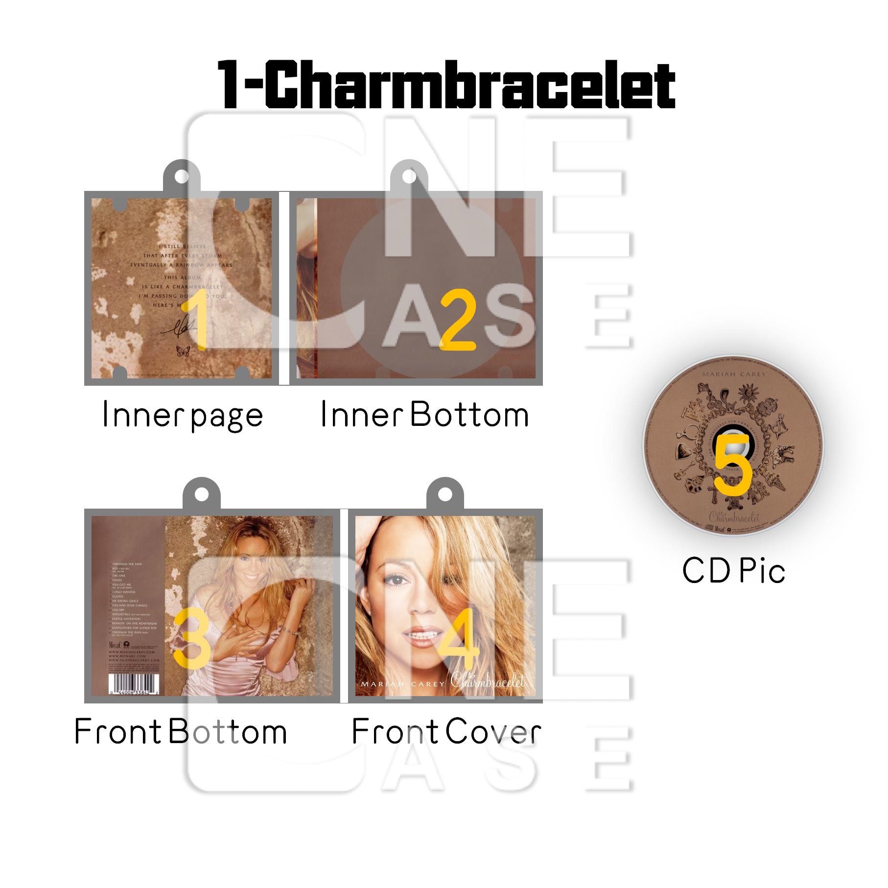 Mariah Carey  Mini Vinyl NFC Album Keychain CD Music Keychain Pendant Customized