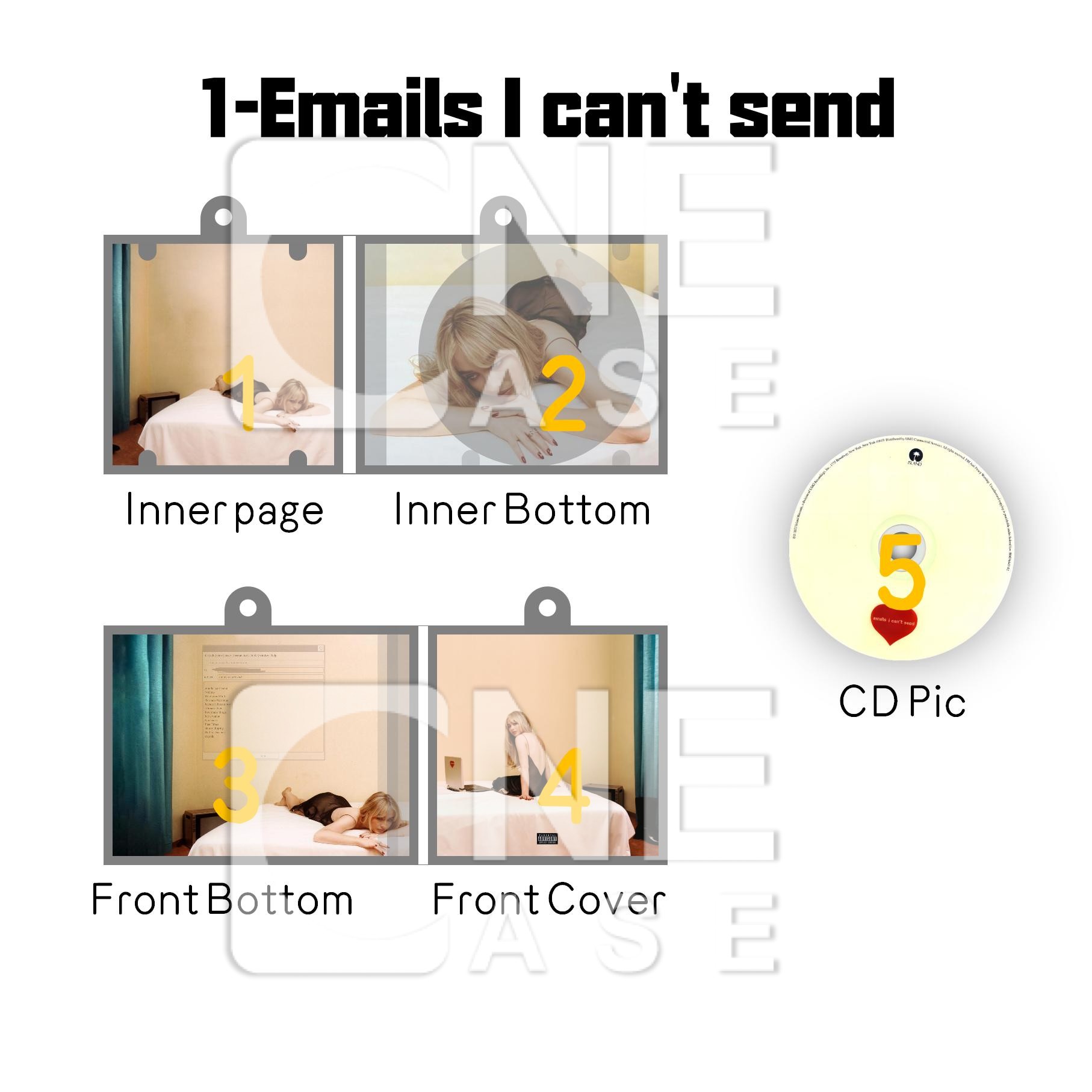 Sabrina Carpenter Mini NFC Album Keychain CD Music Keychain Pendant Customized Emails I can't send/Espresso