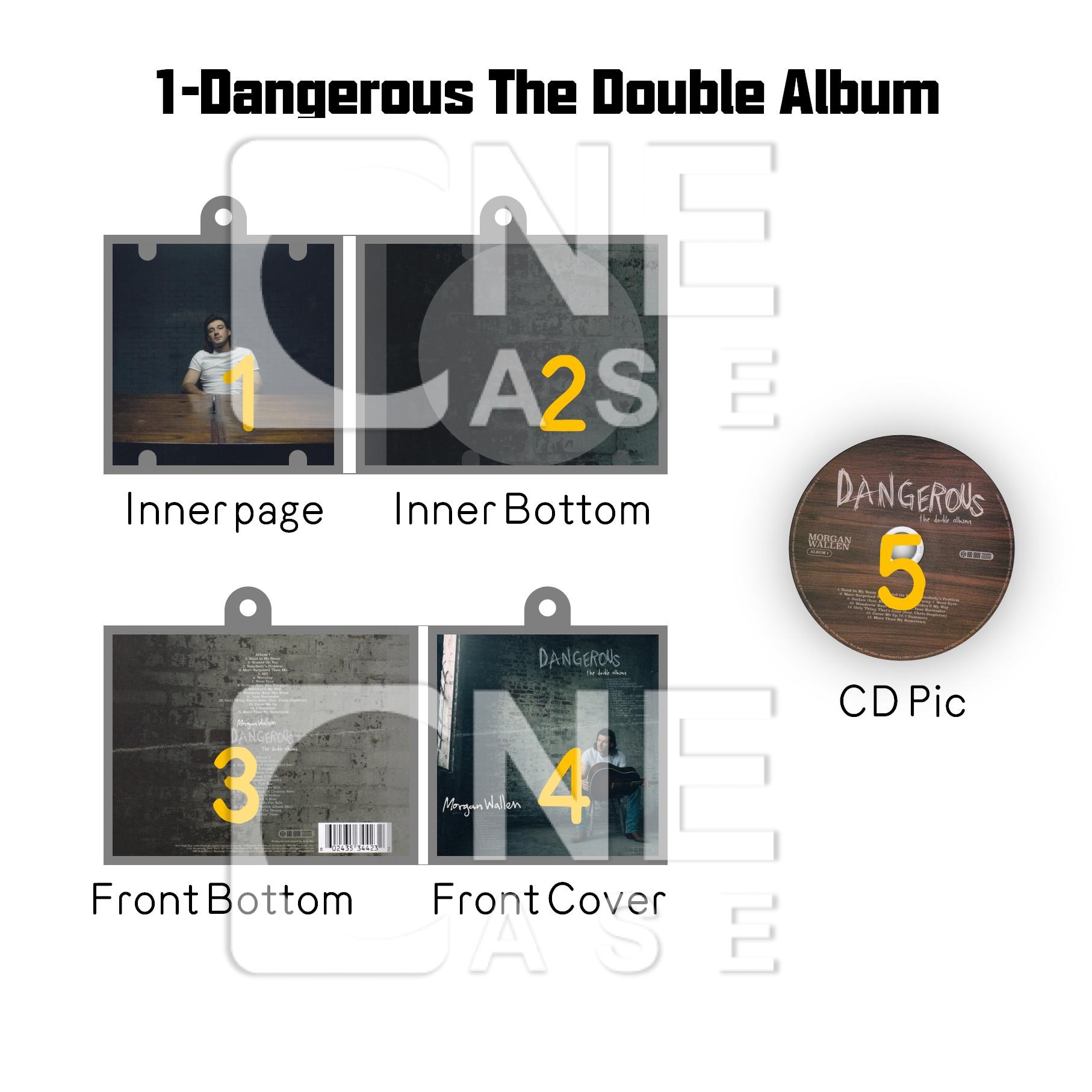 Morgan Wallen Mini NFC Album Keychain CD Music Keychain Pendant Customized Mini Vinyl Album 