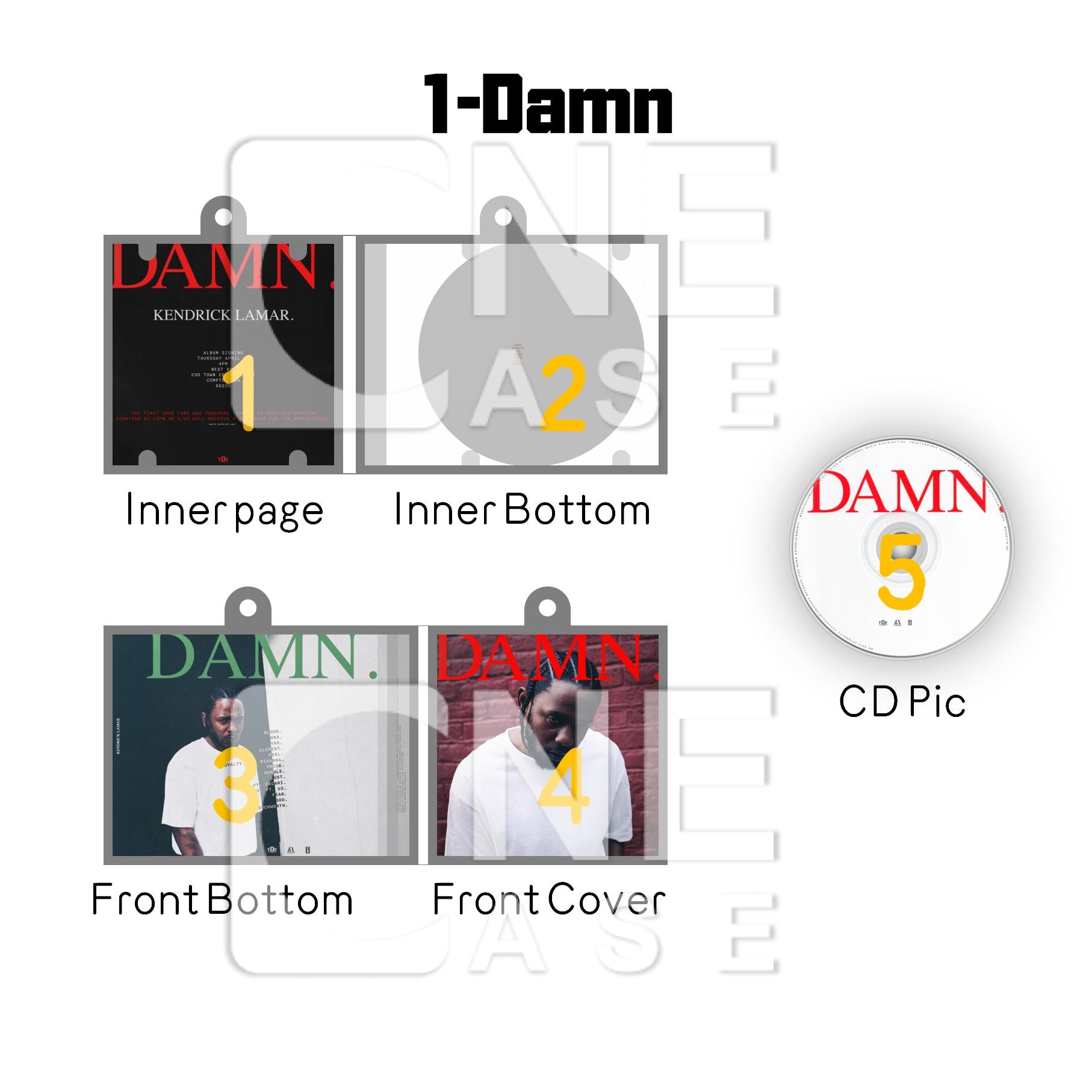 Kendrick Lamar Mini NFC Album Keychain CD Music Keychain Pendant Customized Mini Vinyl 