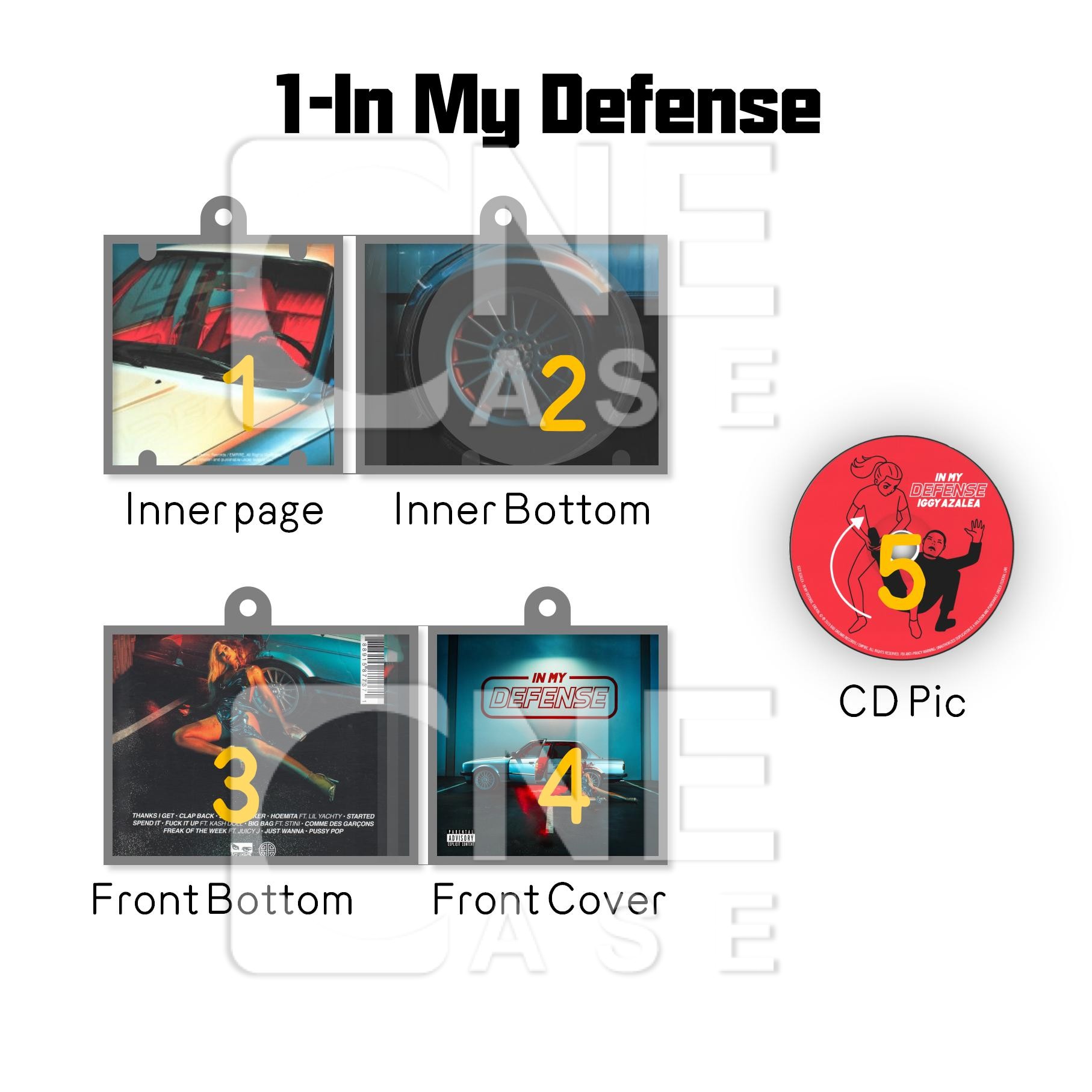 Iggy Azalea Mini NFC Album Keychain CD Music Keychain Pendant Customized Mini Vinyl Album 