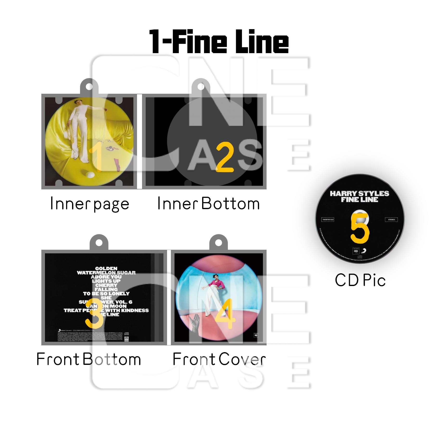 Harry Styles Mini NFC Album Keychain CD Music Keychain Pendant Customized Mini 