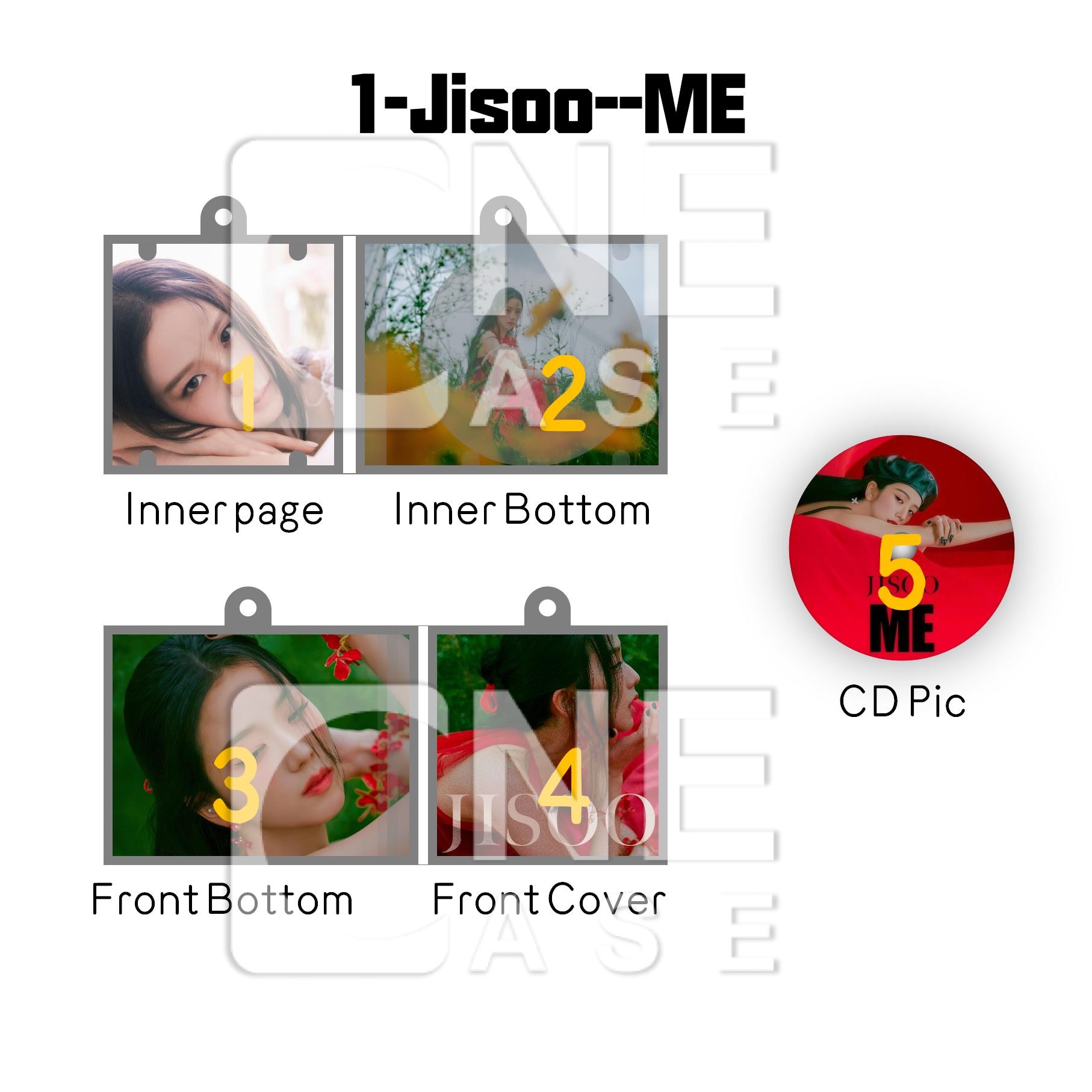  BlackPink Mini NFC Album Keychain CD Music Keychain Pendant Customized Mini Vinyl Album B&P