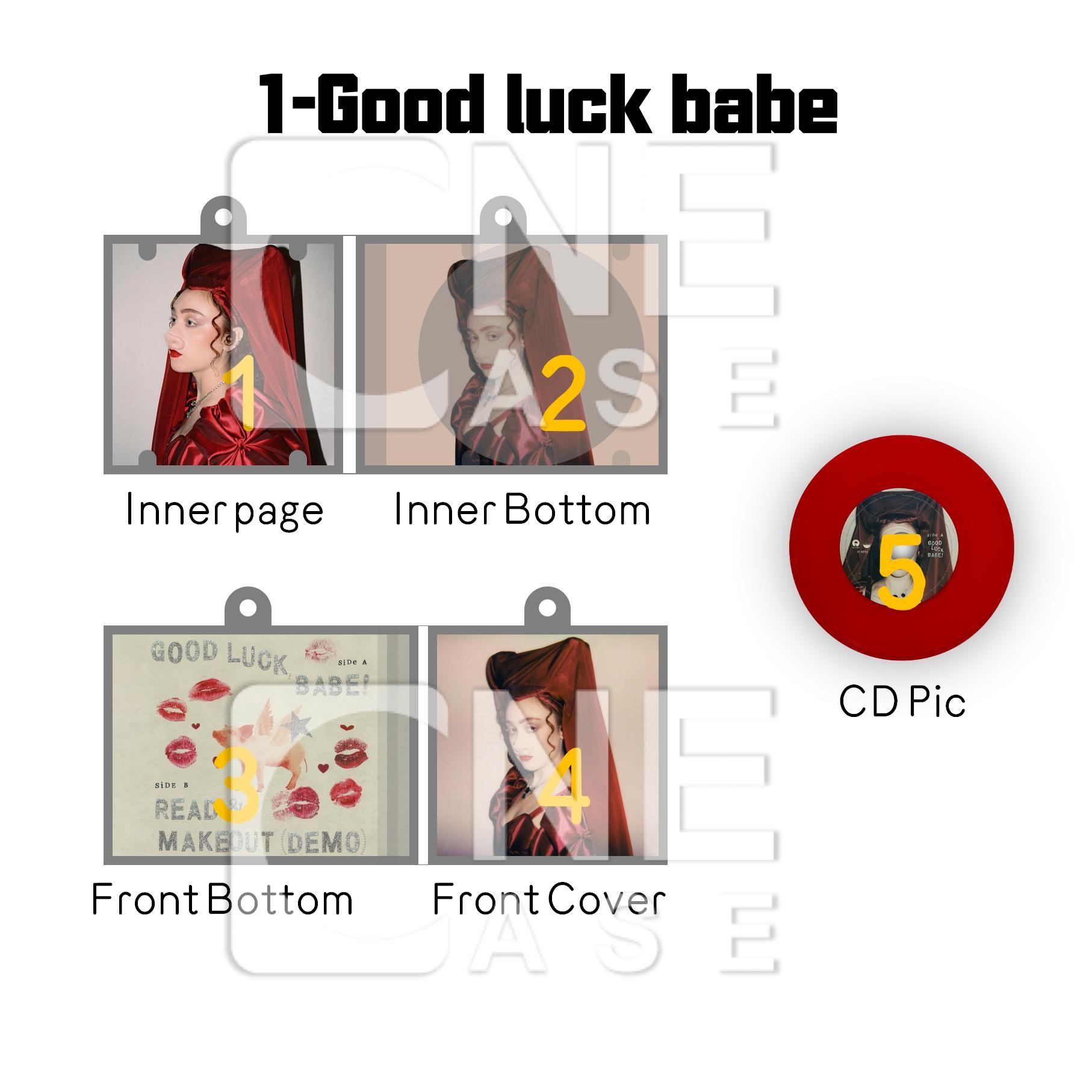 Chappell Roan Mini Vinyl NFC Album Keychain CD Music Keychain Pendant Customized