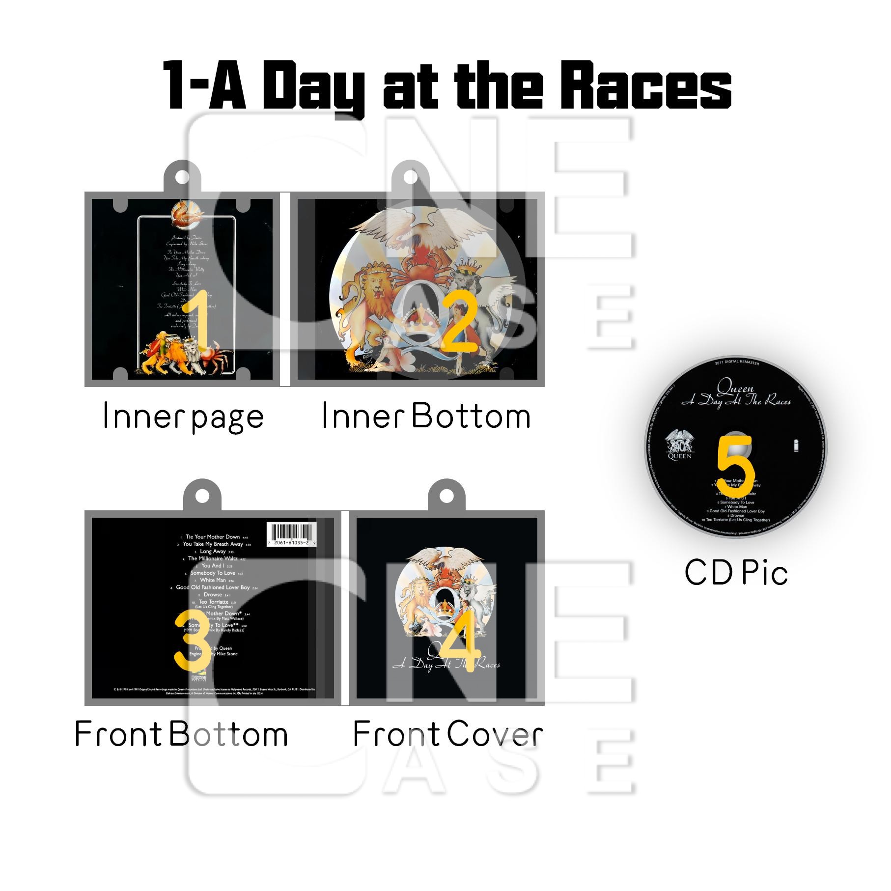 Queen Mini Vinyl NFC AlbumKeychain CD Music Keychain Pendant Customized 