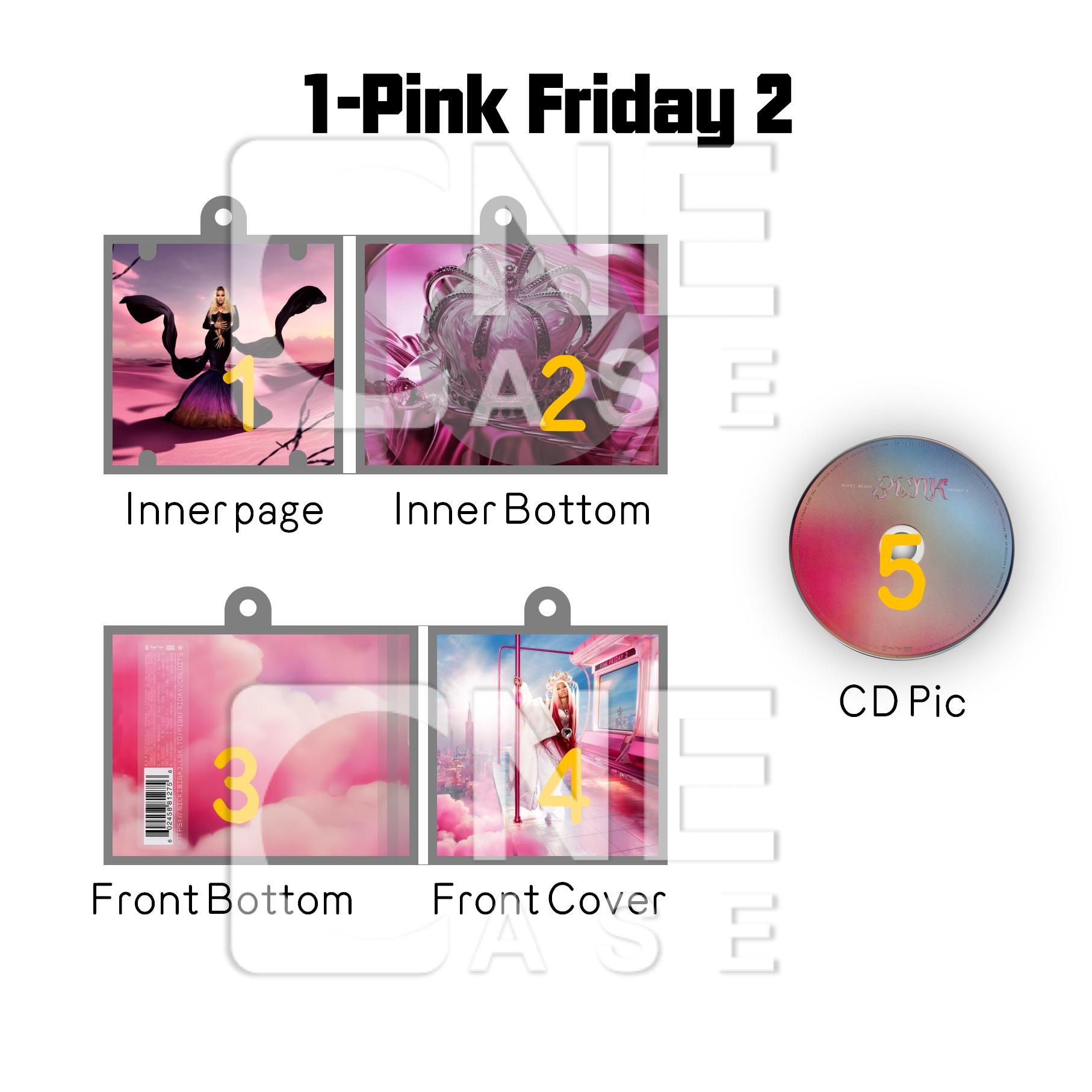 Nicki Minaj Mini Vinyl NFC Album Keychain CD Music Keychain Pendant Customized