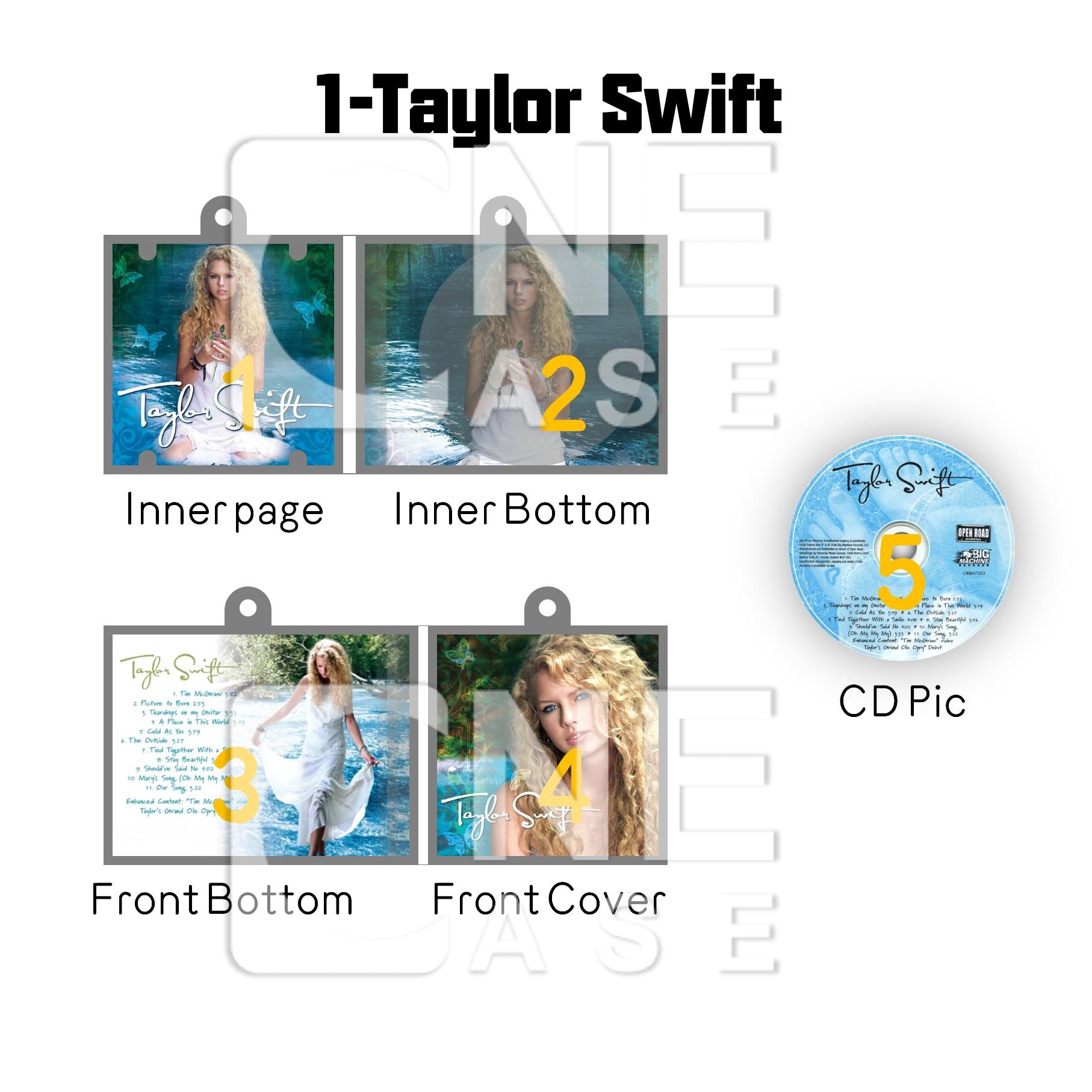 Taylor Swift Mini vinyl NFC Album Keychain Customized TS