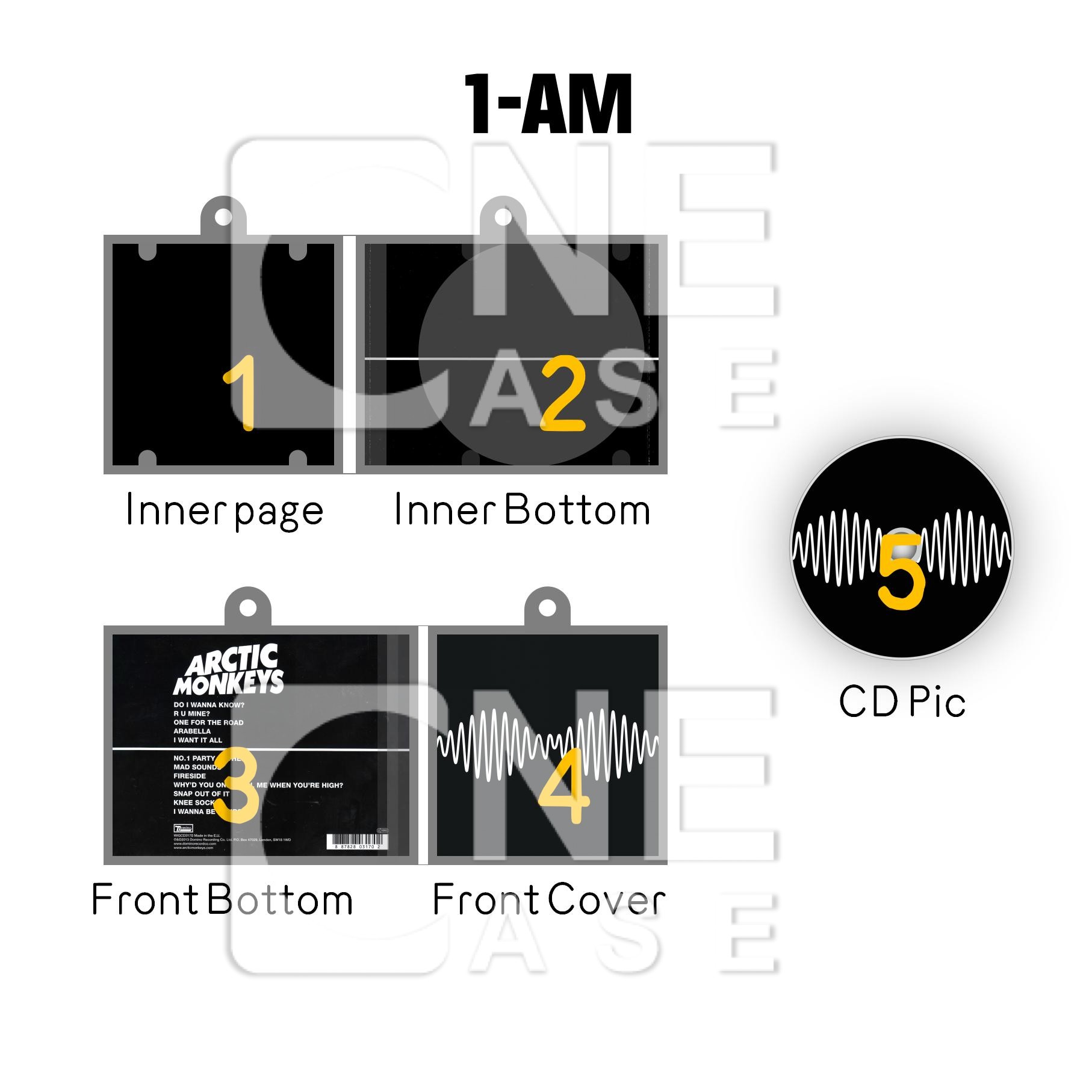 Arctic Monkey Mini NFC Album Keychain CD Music Keychain Pendant Customized Mini Vinyl Album 