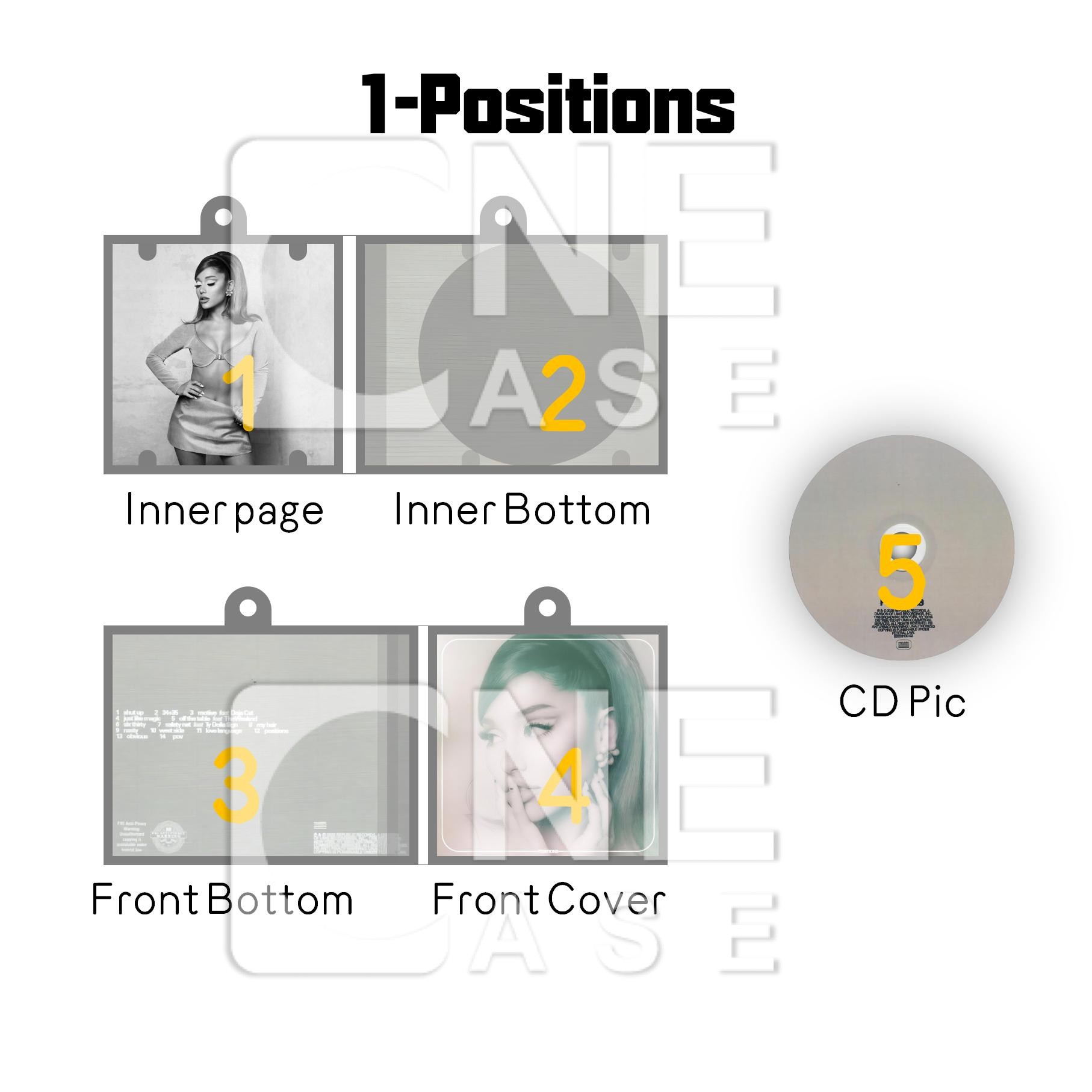 Ariana Grande Mini vinyl NFC Album Keychain CD Music Keychain Pendant Customized 