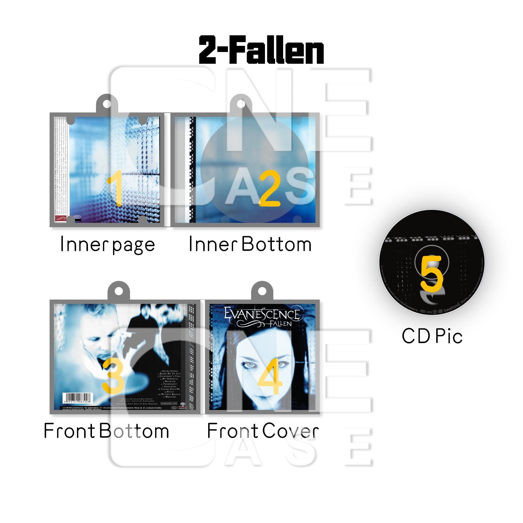 Evanescence Mini NFC Album Keychain CD Music Keychain Pendant Customized Mini Vinyl Album 