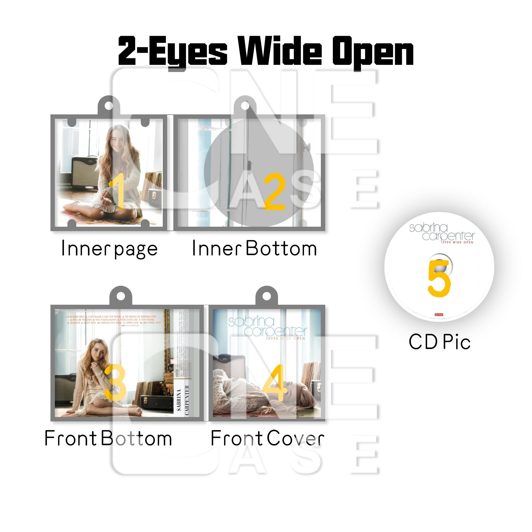 Sabrina Carpenter Mini NFC Album Keychain CD Music Keychain Pendant Customized Emails I can't send/Espresso