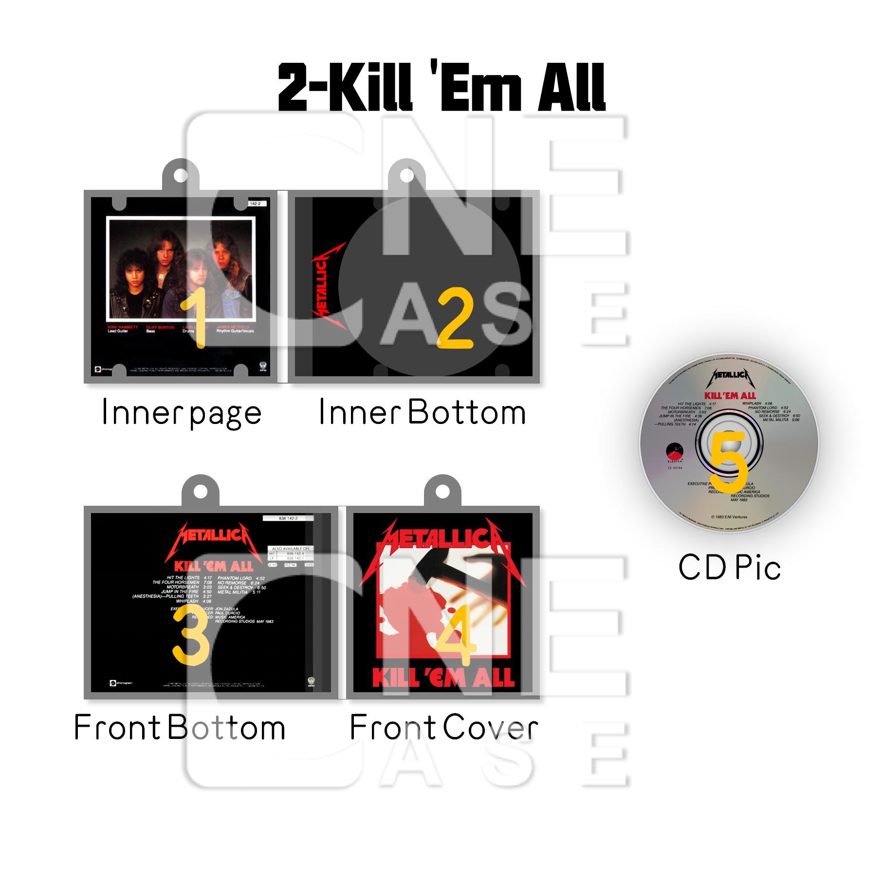 Metallica Mini NFC Album Keychain CD Music Keychain Pendant Customized Mini 