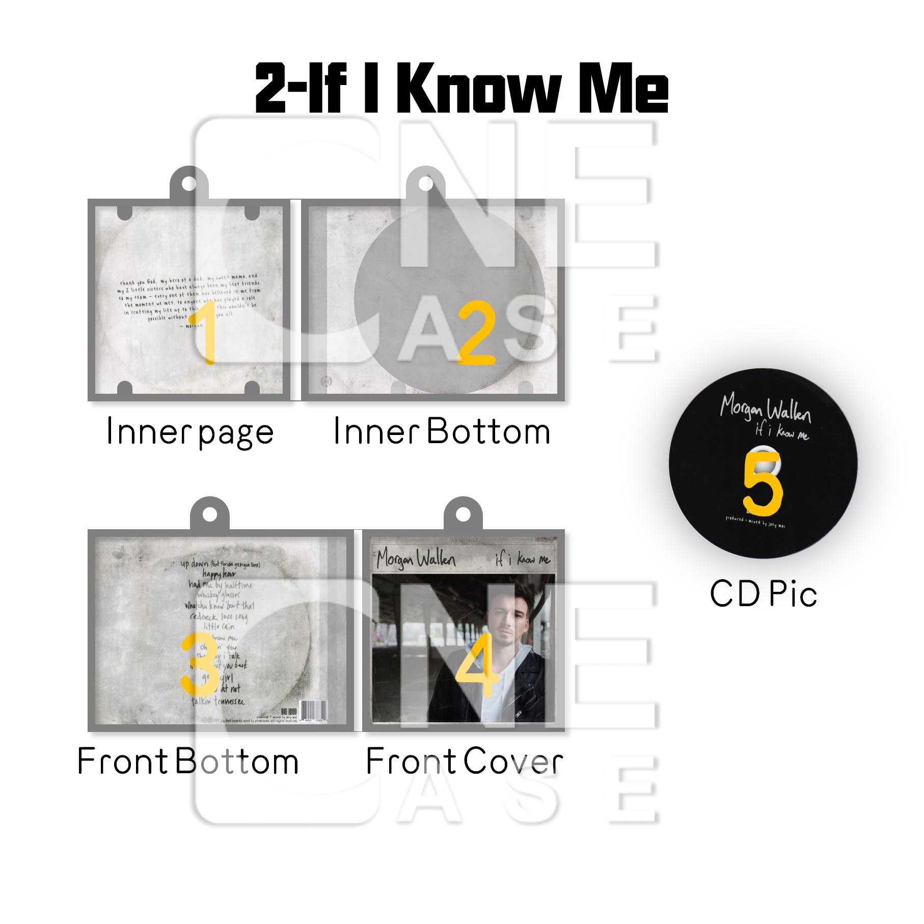 Morgan Wallen Mini NFC Album Keychain CD Music Keychain Pendant Customized Mini Vinyl Album 