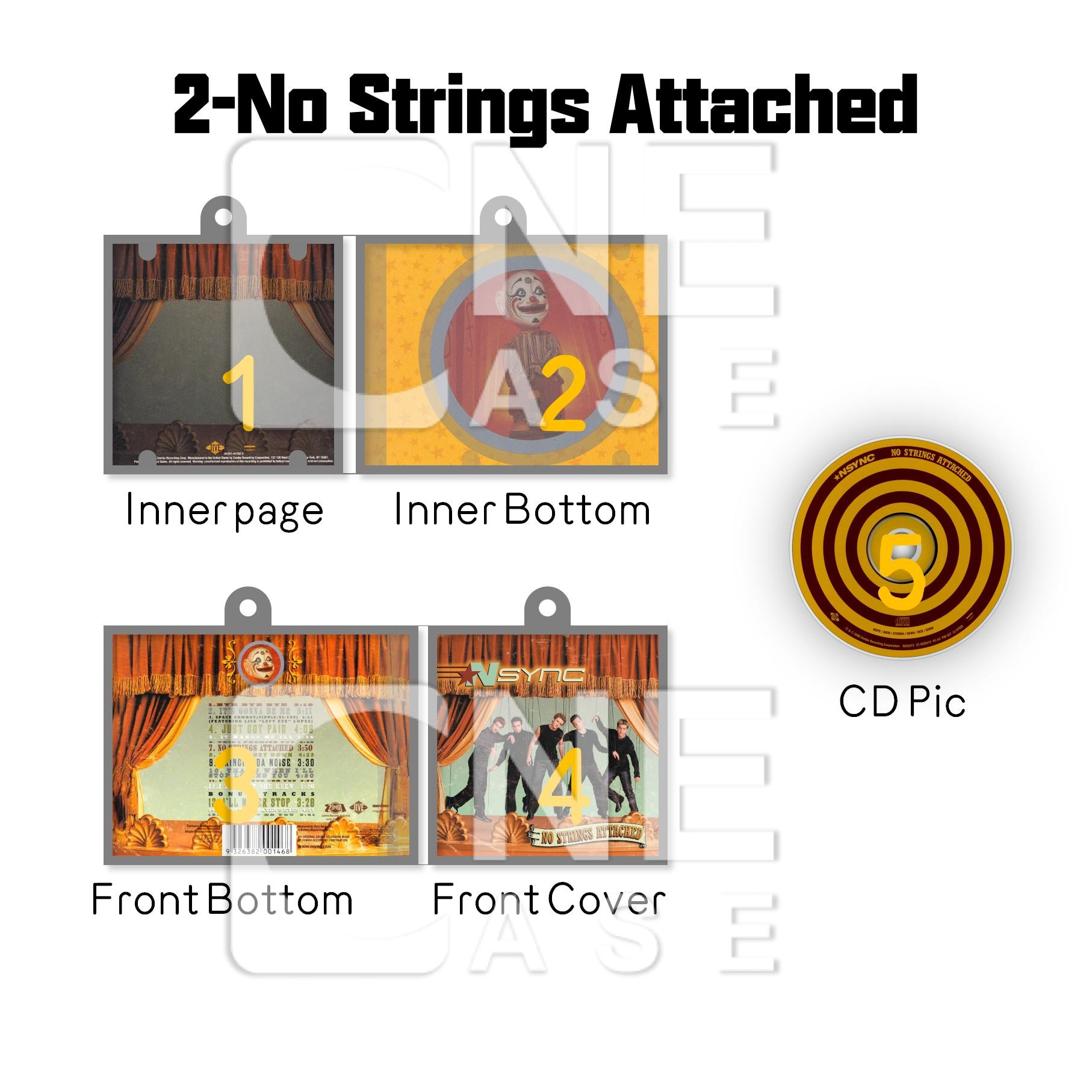 NSYNC Mini NFC Album Keychain CD Music Keychain Pendant Customized Mini Vinyl Album 