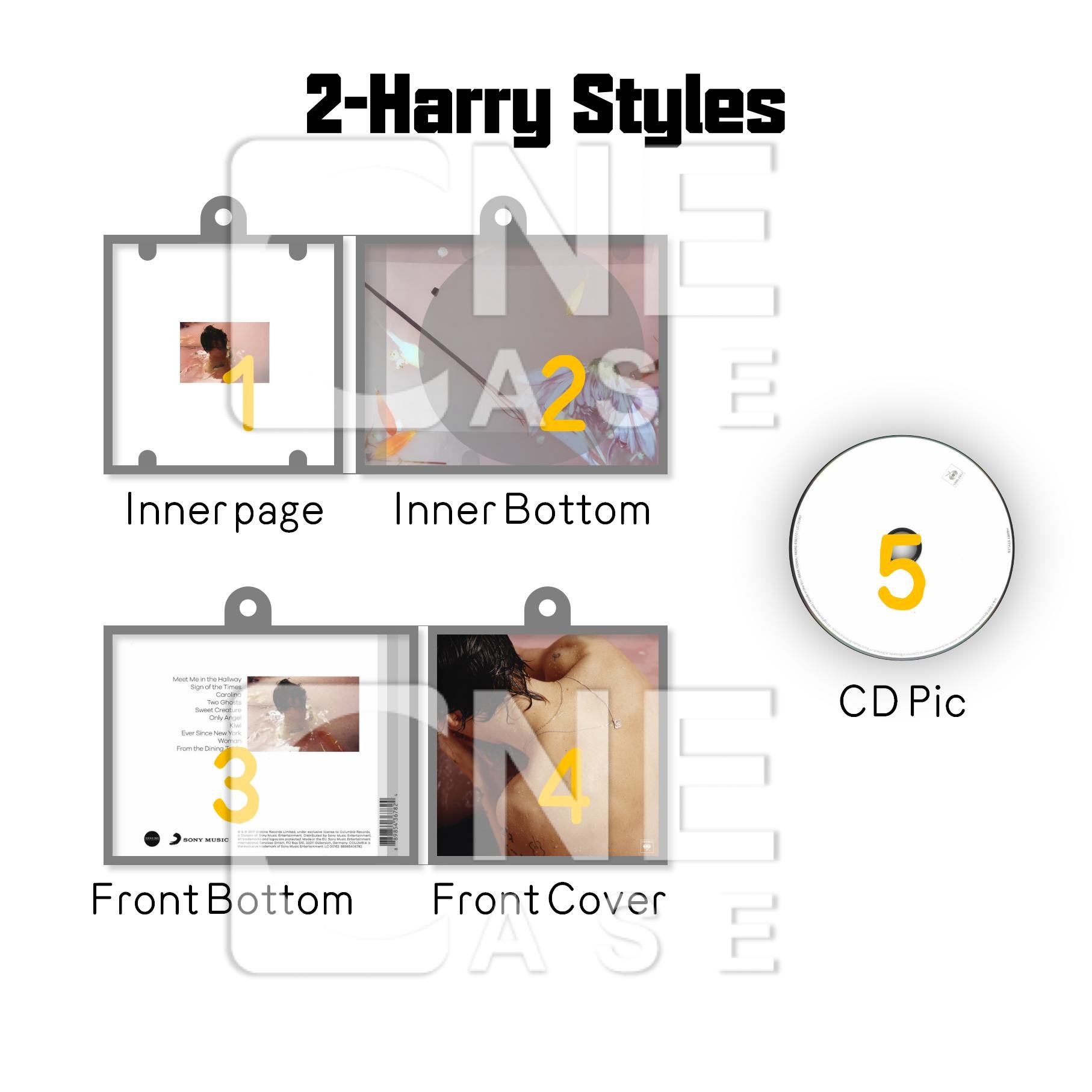 Harry Styles Mini NFC Album Keychain CD Music Keychain Pendant Customized Mini 