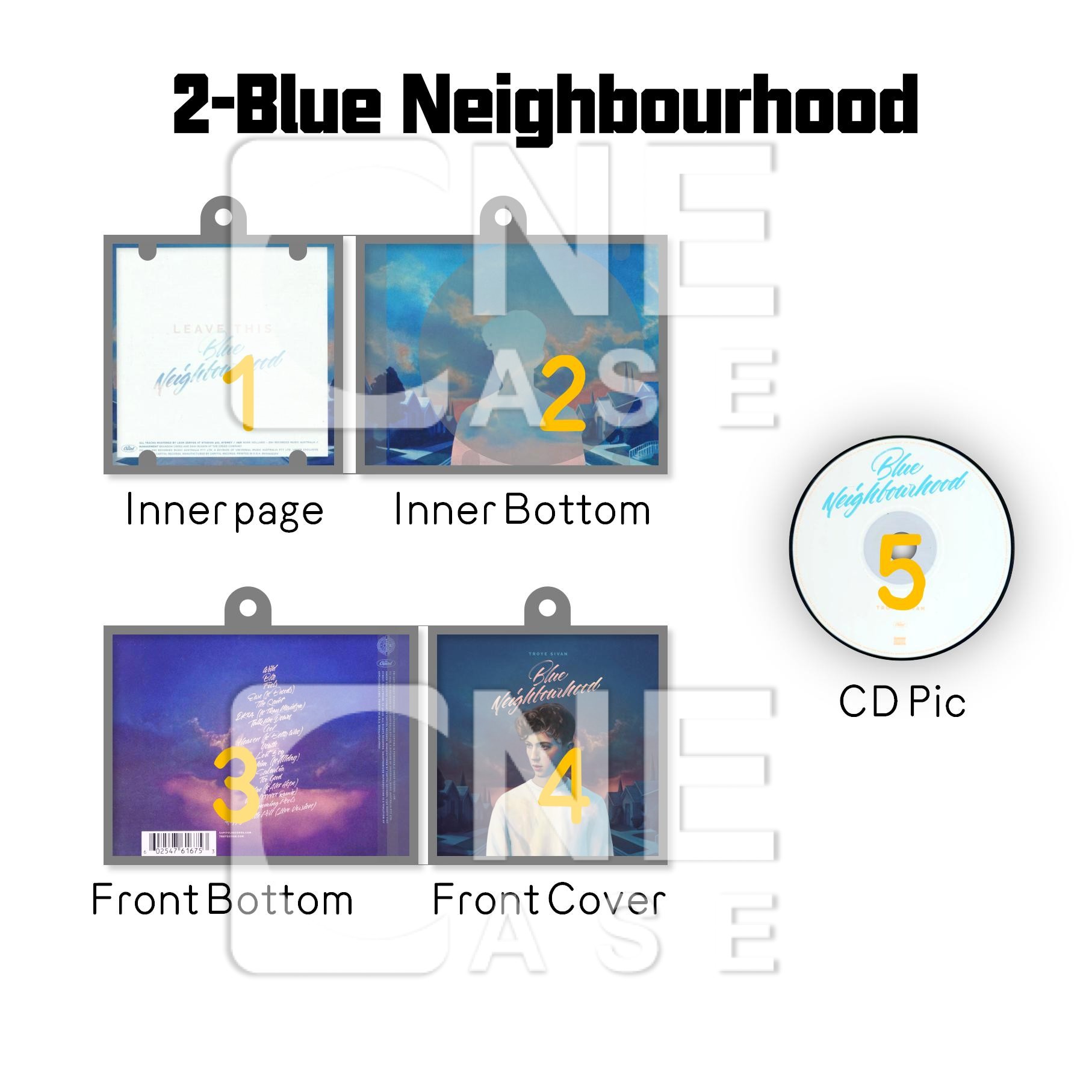 Troye Sivan Mini Vinyl NFC Album Keychain CD Music Keychain Pendant Customized