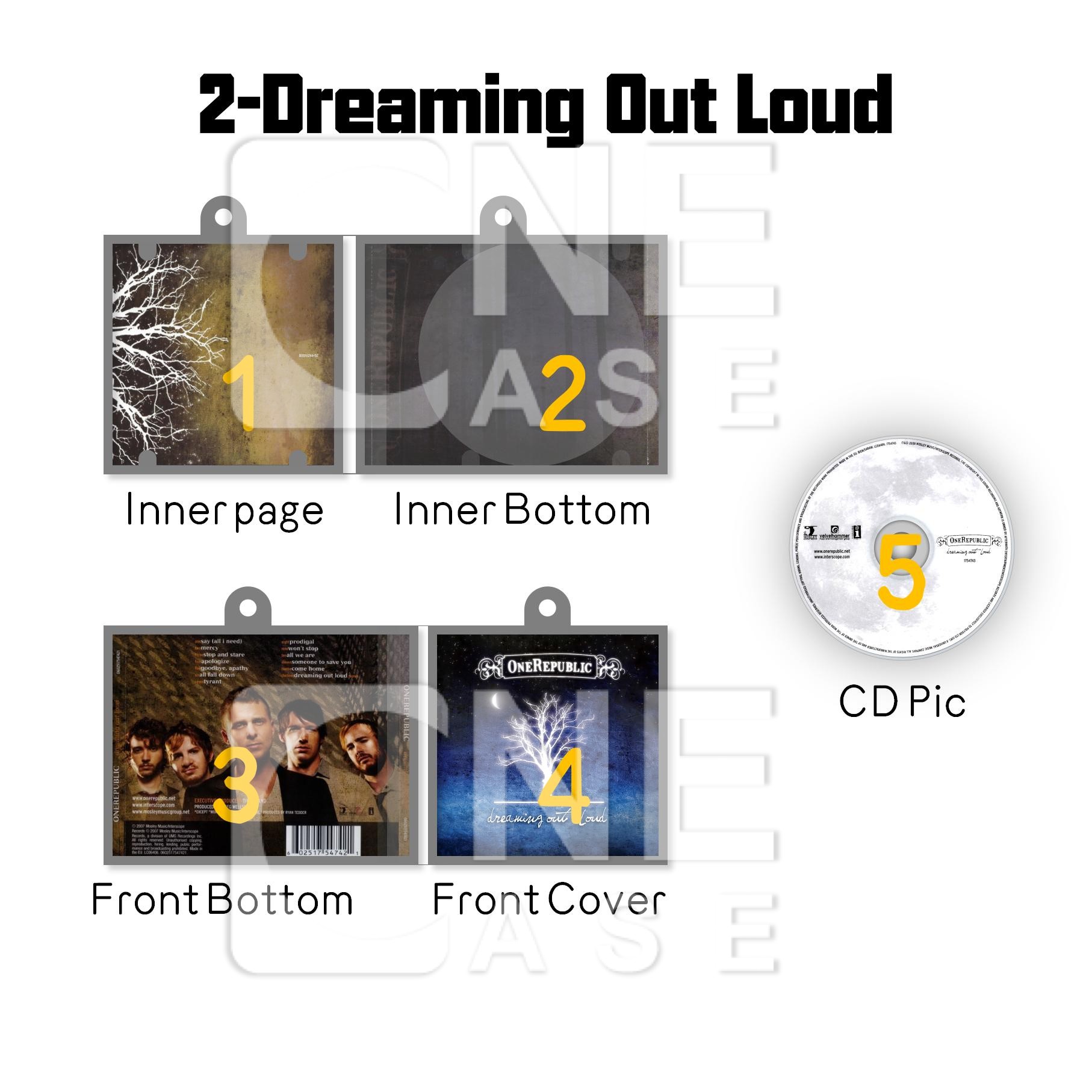 One Republic Mini NFC Album Keychain CD Music Keychain Pendant Customized Mini Vinyl Album 