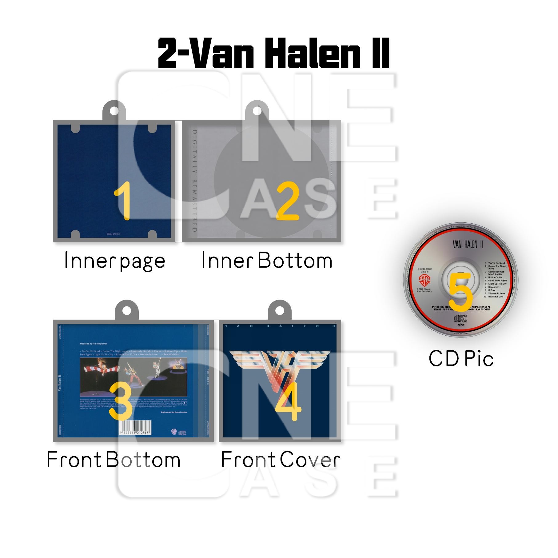 Van Halen Mini NFC Album Keychain CD Music Keychain Pendant Customized Mini Vinyl Album 