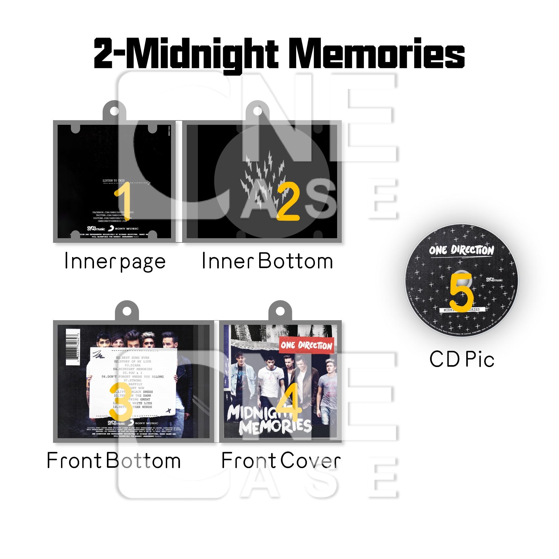  One Direction Mini Vinyl NFC Album Keychain CD Music Keychain Pendant Customized FOUR/Made In The A.M/Midnight Memories/Take Me Home/Up All Night