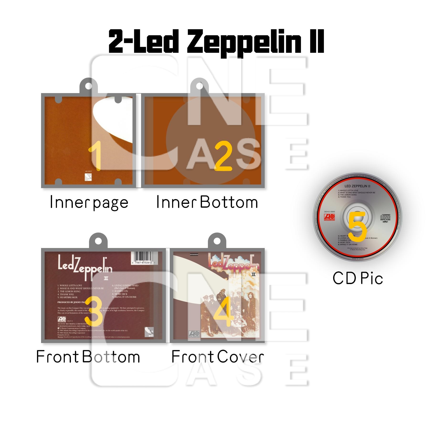 Led Zepplin Mini NFC Album Keychain CD Music Keychain Pendant Customized Mini Vinyl Album 