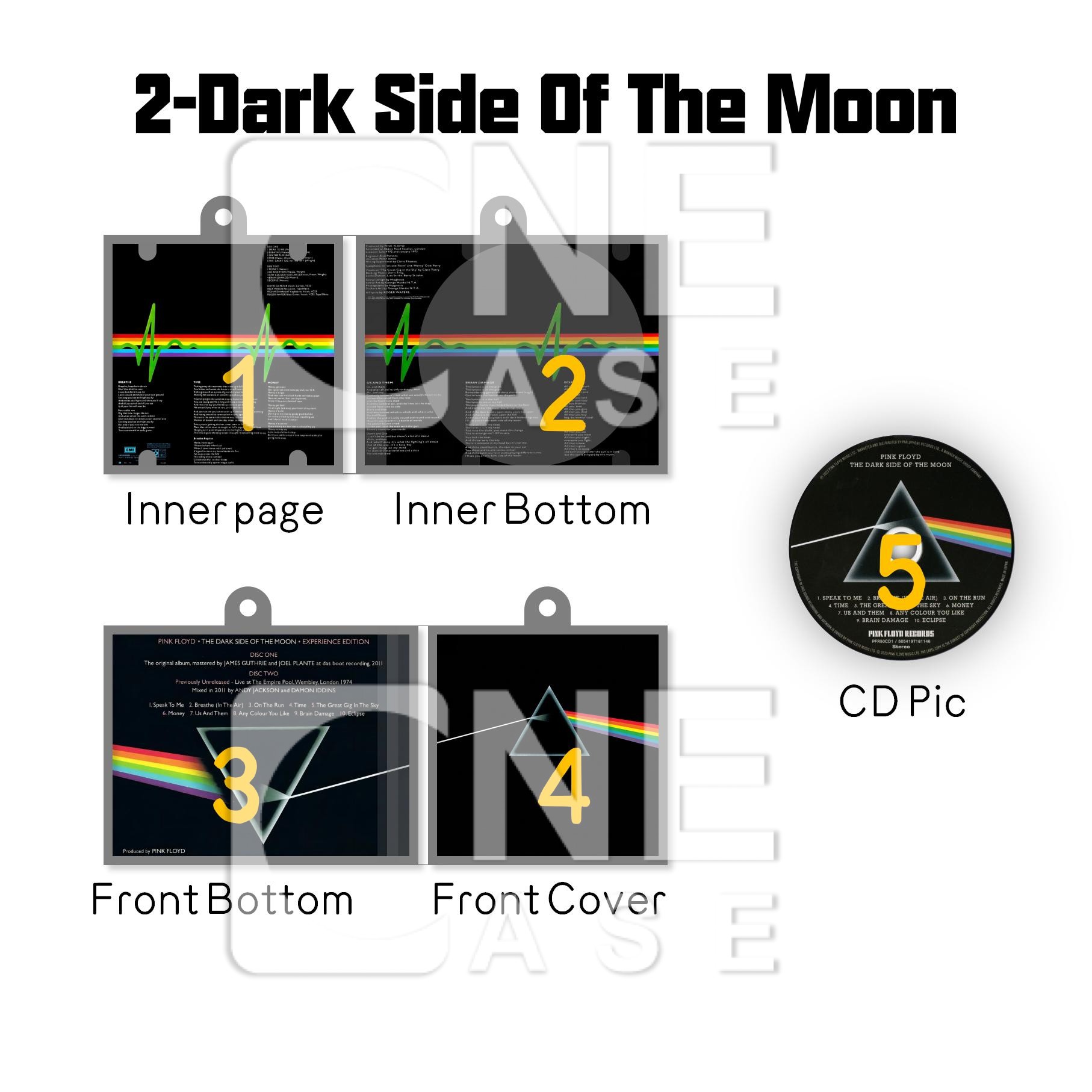 Pinkfloyd Pink  Floyd Mini Vinyl NFC Album Keychain CD Music Keychain Pendant Customized 