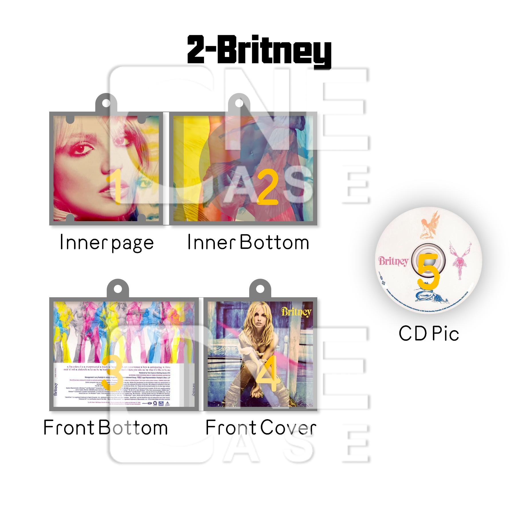 Britney Spears Mini Vinyl NFC Album Keychain CD Music Black Out Keychain Pendant Customized 