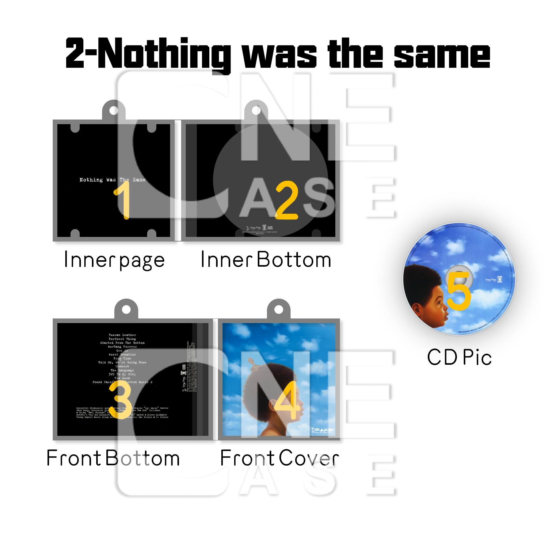 Drake Mini Vinyl NFC Album Keychain CD Music Keychain Pendant Customized 