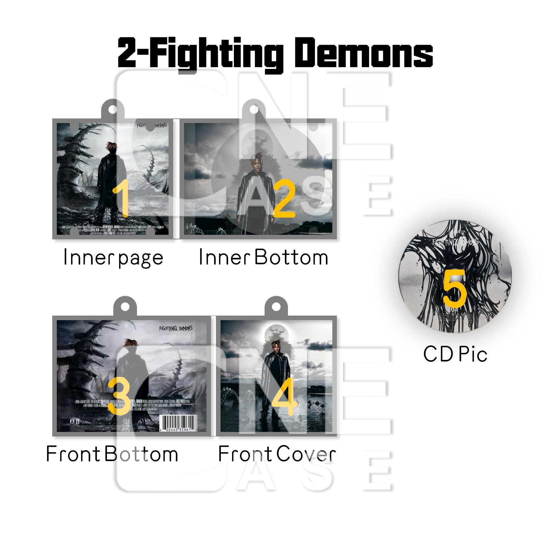 Juice WRLD Mini Vinyl NFC Album Keychain CD Music Keychain Pendant Customized