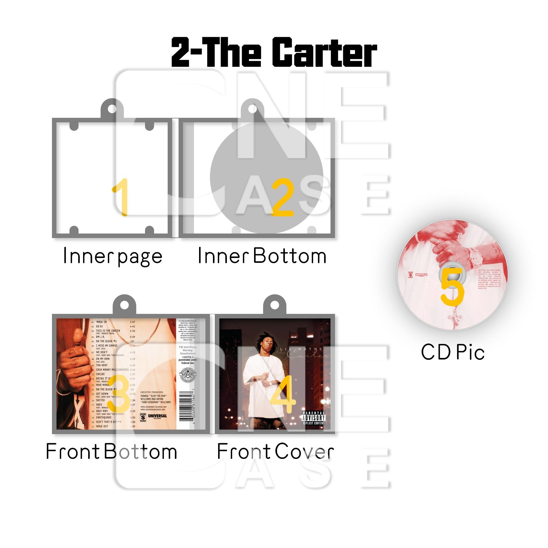 Lil Wayne Mini NFC Album Keychain CD Music Keychain Pendant Customized Mini Vinyl Album 