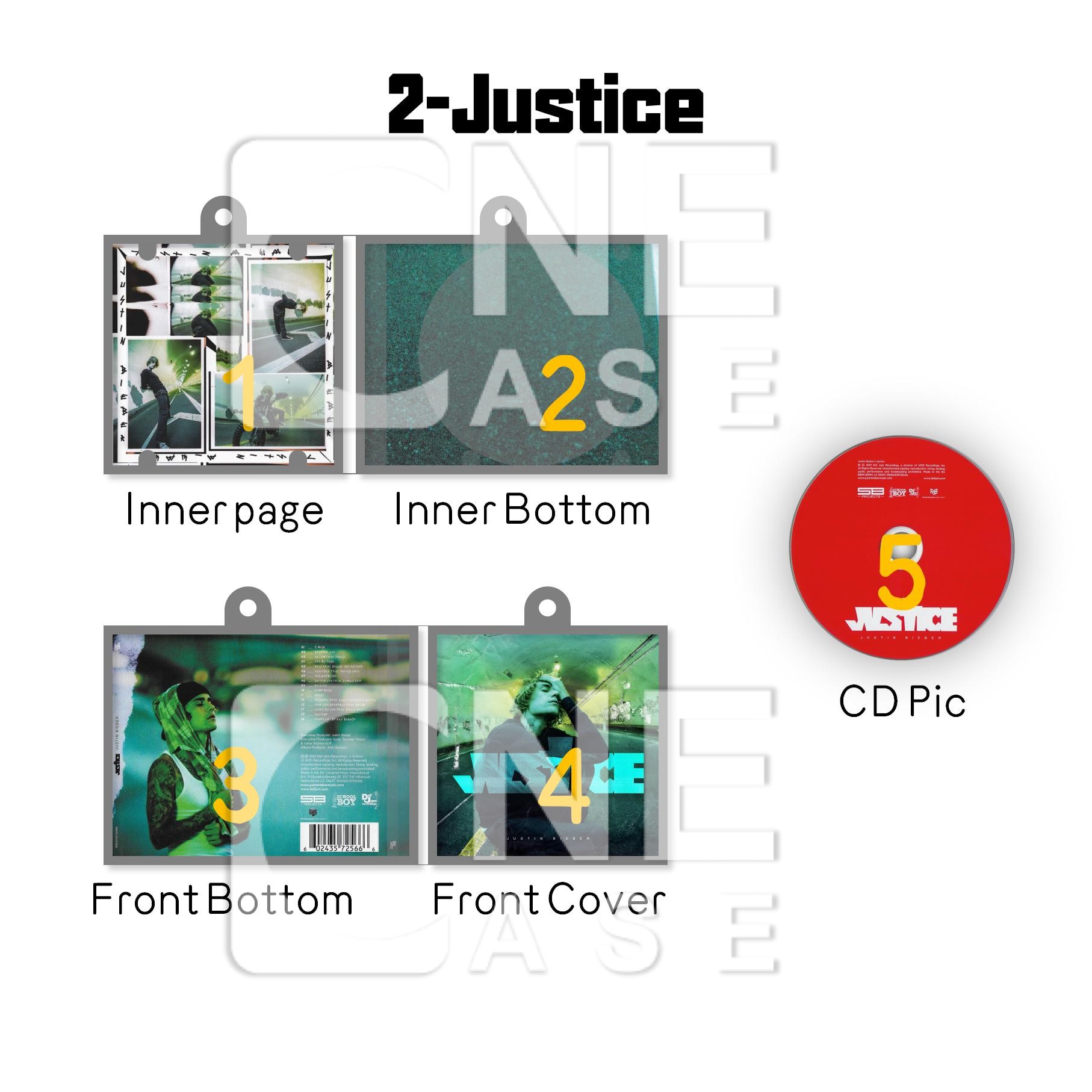 Justin bieber Mini Vinyl NFC Album Keychain CD Music Keychain Pendant Customized 