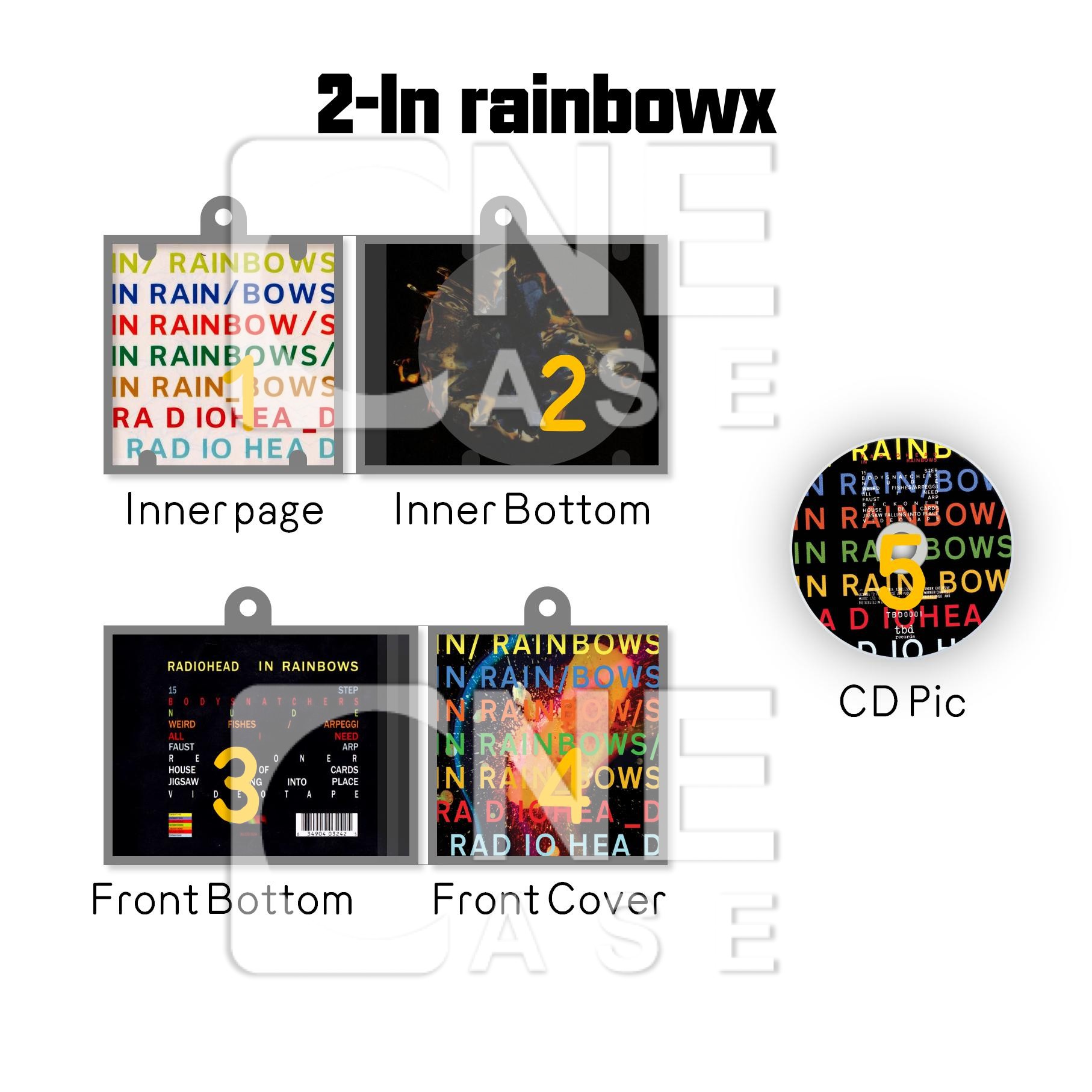 Radiohead  Mini Vinyl NFC Album Keychain CD Music Keychain Pendant Customized