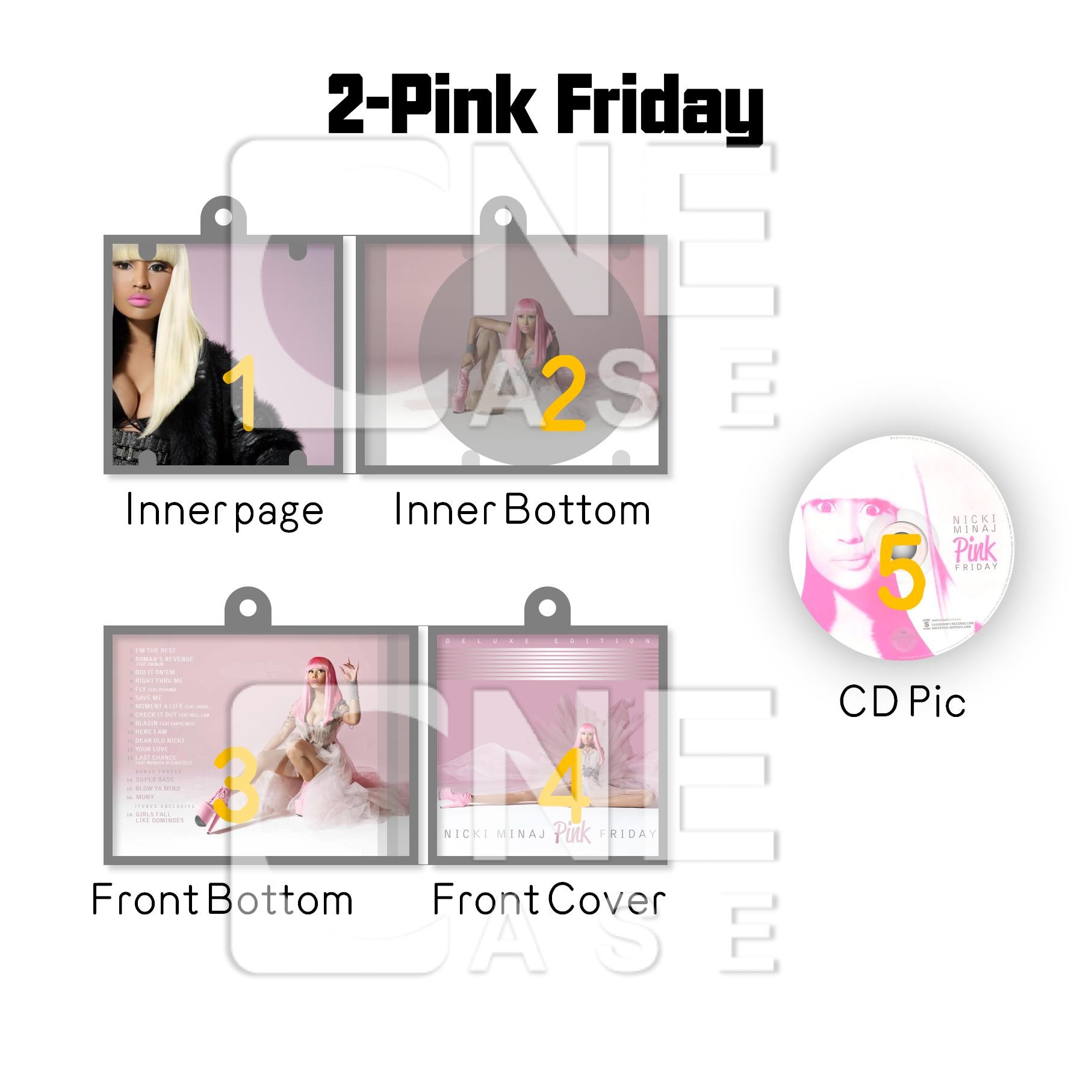 Nicki Minaj Mini Vinyl NFC Album Keychain CD Music Keychain Pendant Customized