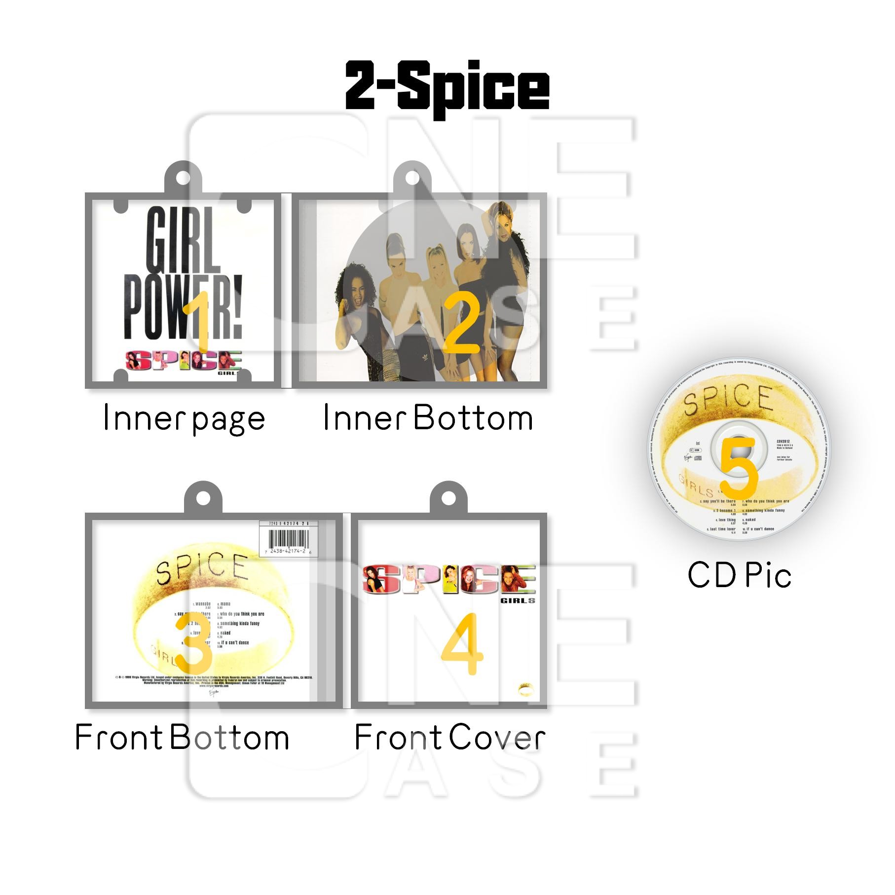 Spice Girls Mini NFC Album Keychain CD Music Keychain Pendant Customized Mini Vinyl Album 