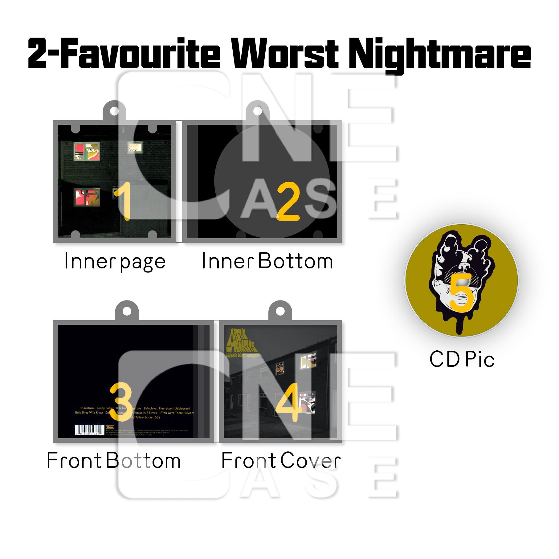 Arctic Monkey Mini NFC Album Keychain CD Music Keychain Pendant Customized Mini Vinyl Album 