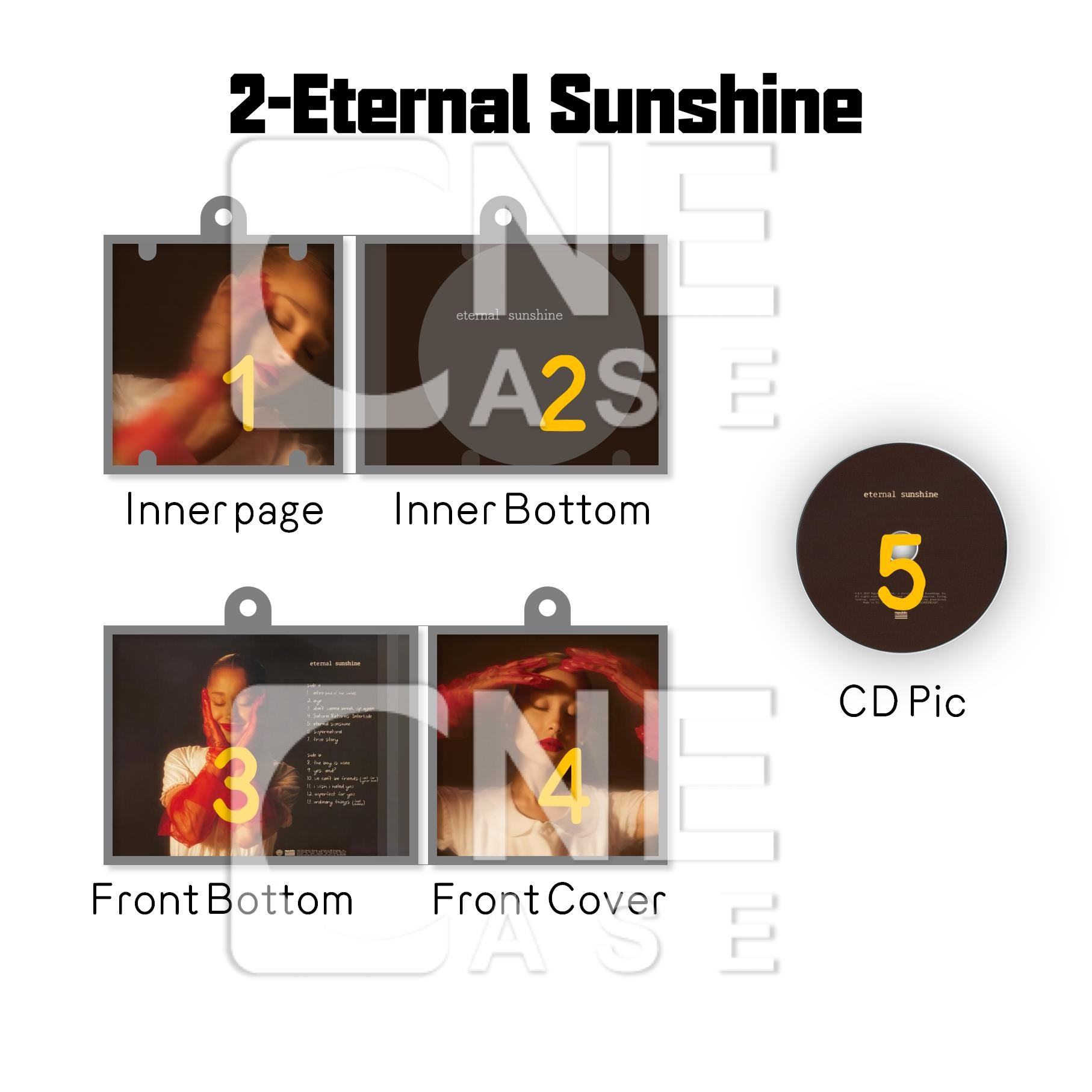 Ariana Grande Mini vinyl NFC Album Keychain CD Music Keychain Pendant Customized 