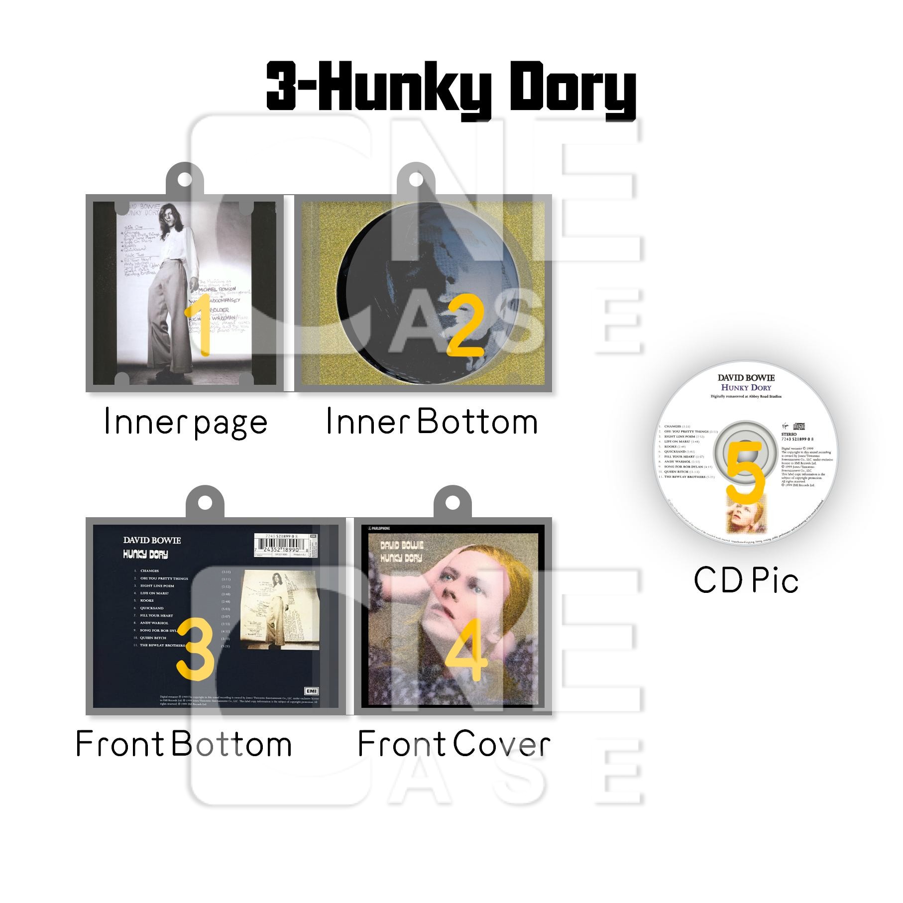 David Bowie Mini NFC Album Keychain CD Music Keychain Pendant Customized Mini Vinyl Album 