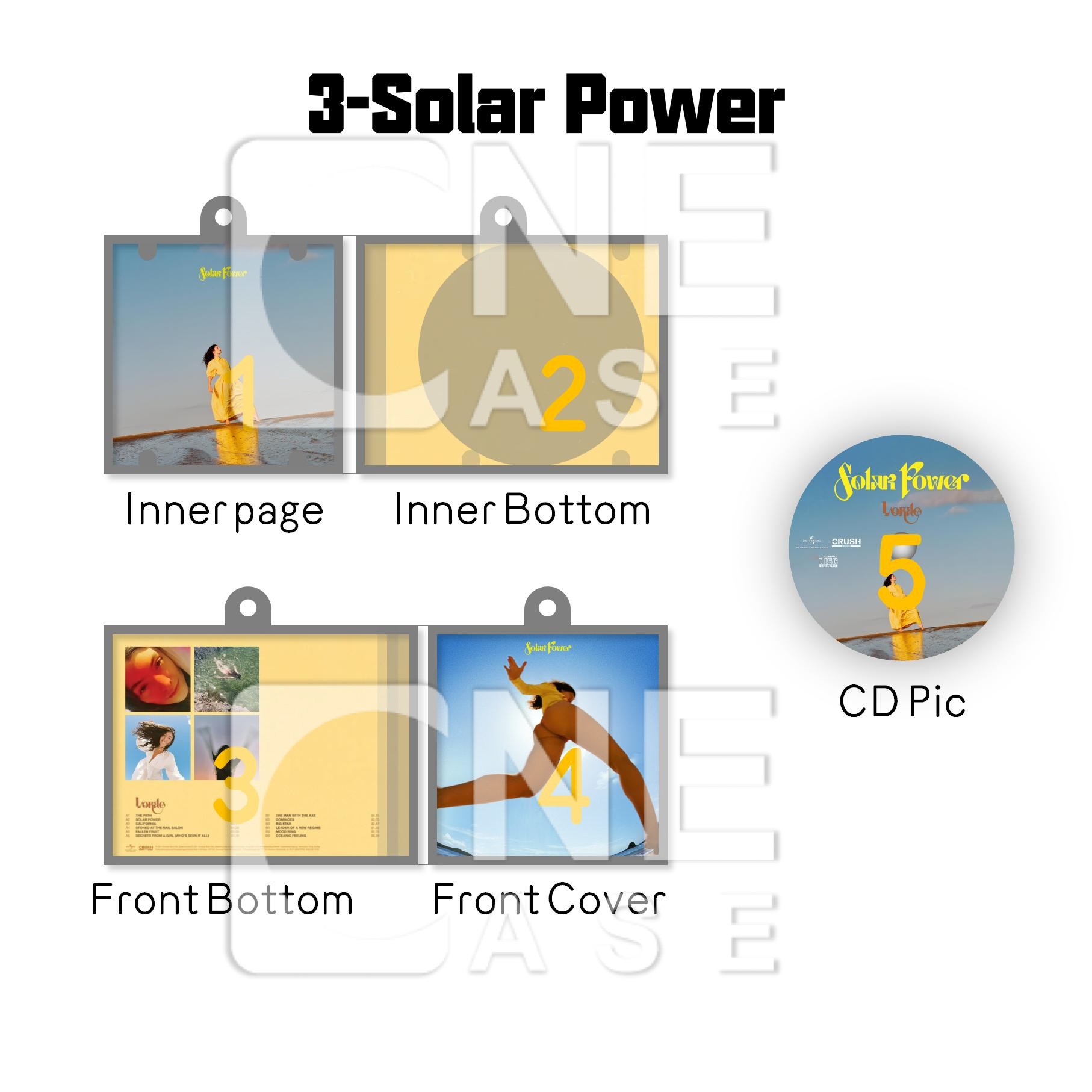 Lorde Mini NFC Album Keychain CD Music Keychain Pendant Customized Mini 