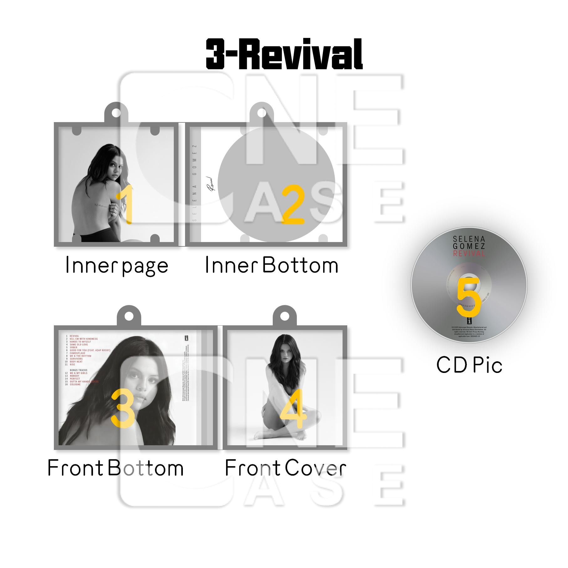 Selena Gomez Mini NFC Album Keychain CD Music Keychain Pendant Customized Mini 