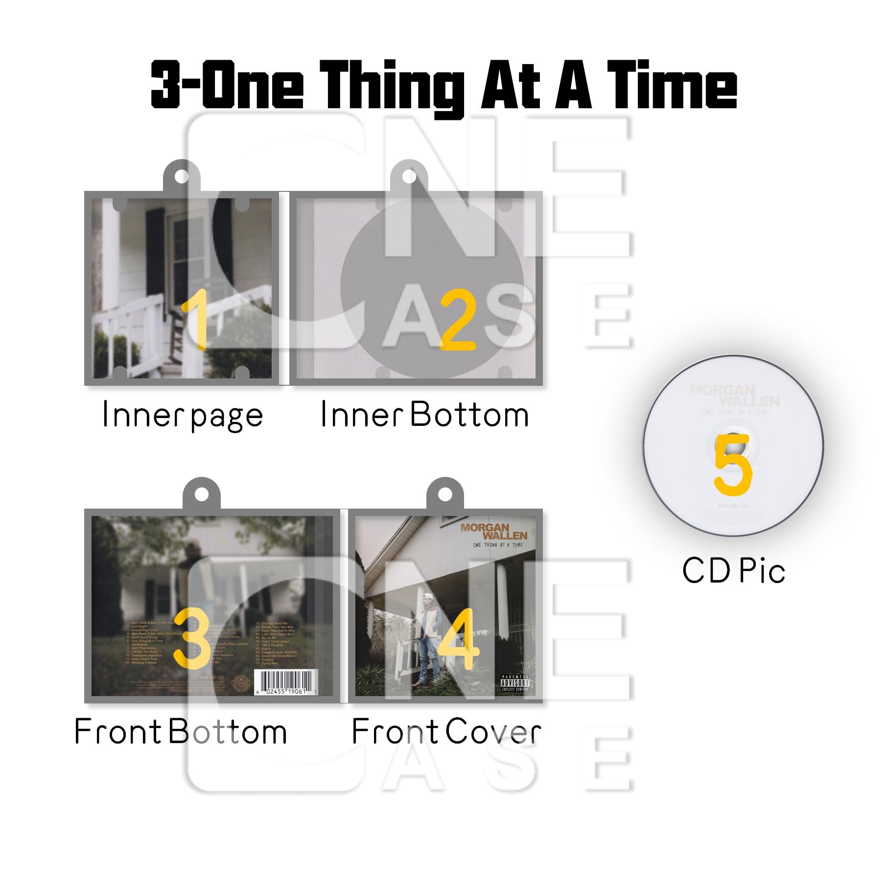 Morgan Wallen Mini NFC Album Keychain CD Music Keychain Pendant Customized Mini Vinyl Album 