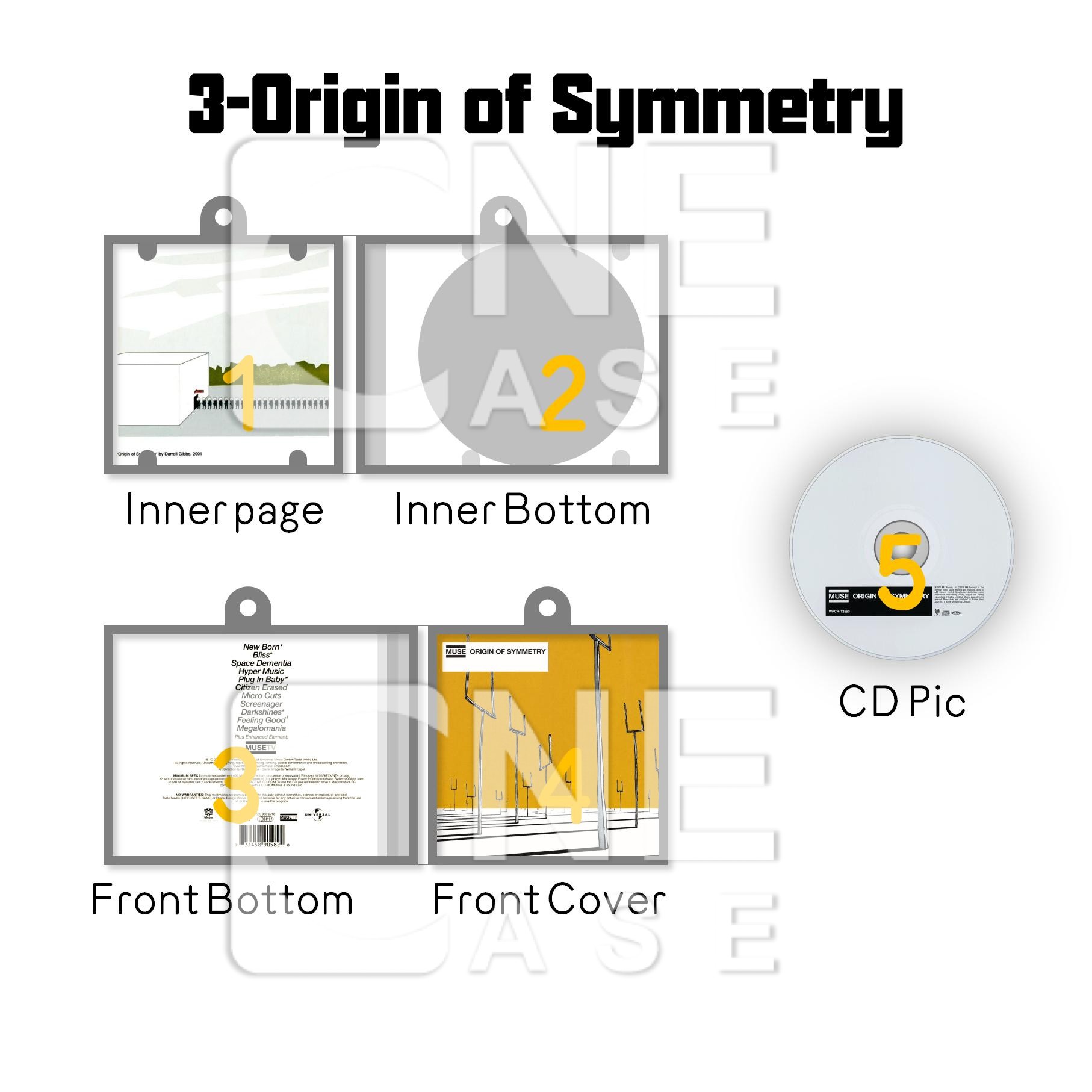 Muse Mini Vinyl NFC Album Keychain CD Music Keychain Pendant Customized