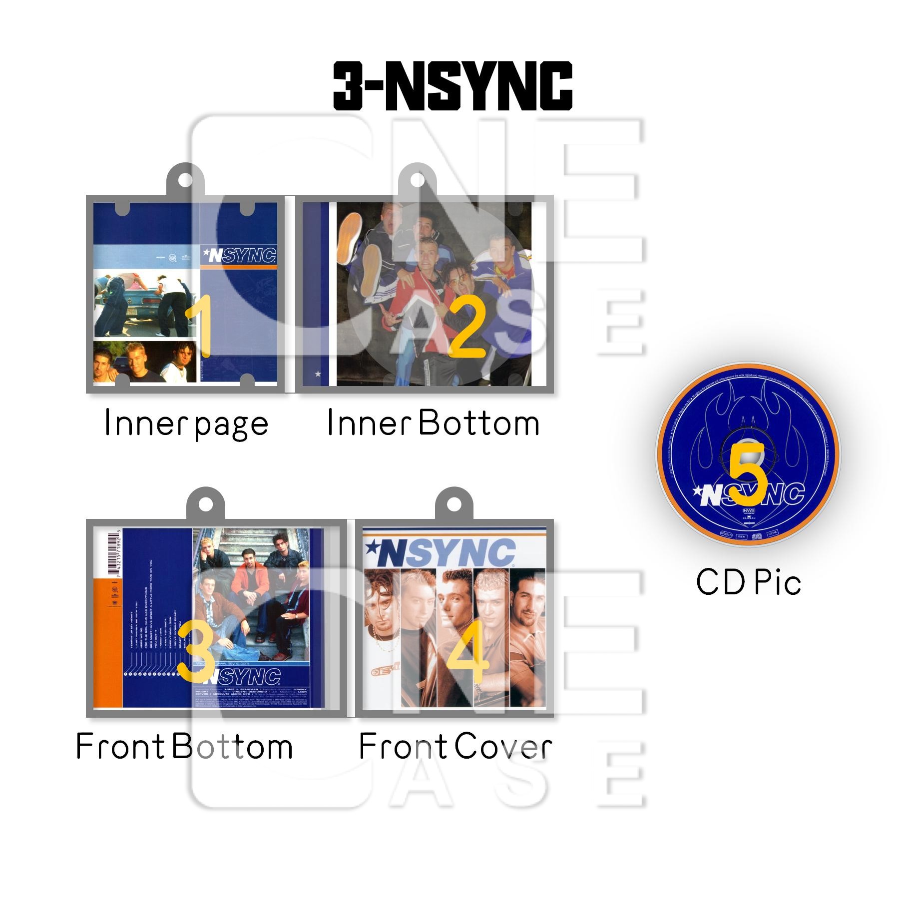 NSYNC Mini NFC Album Keychain CD Music Keychain Pendant Customized Mini Vinyl Album 