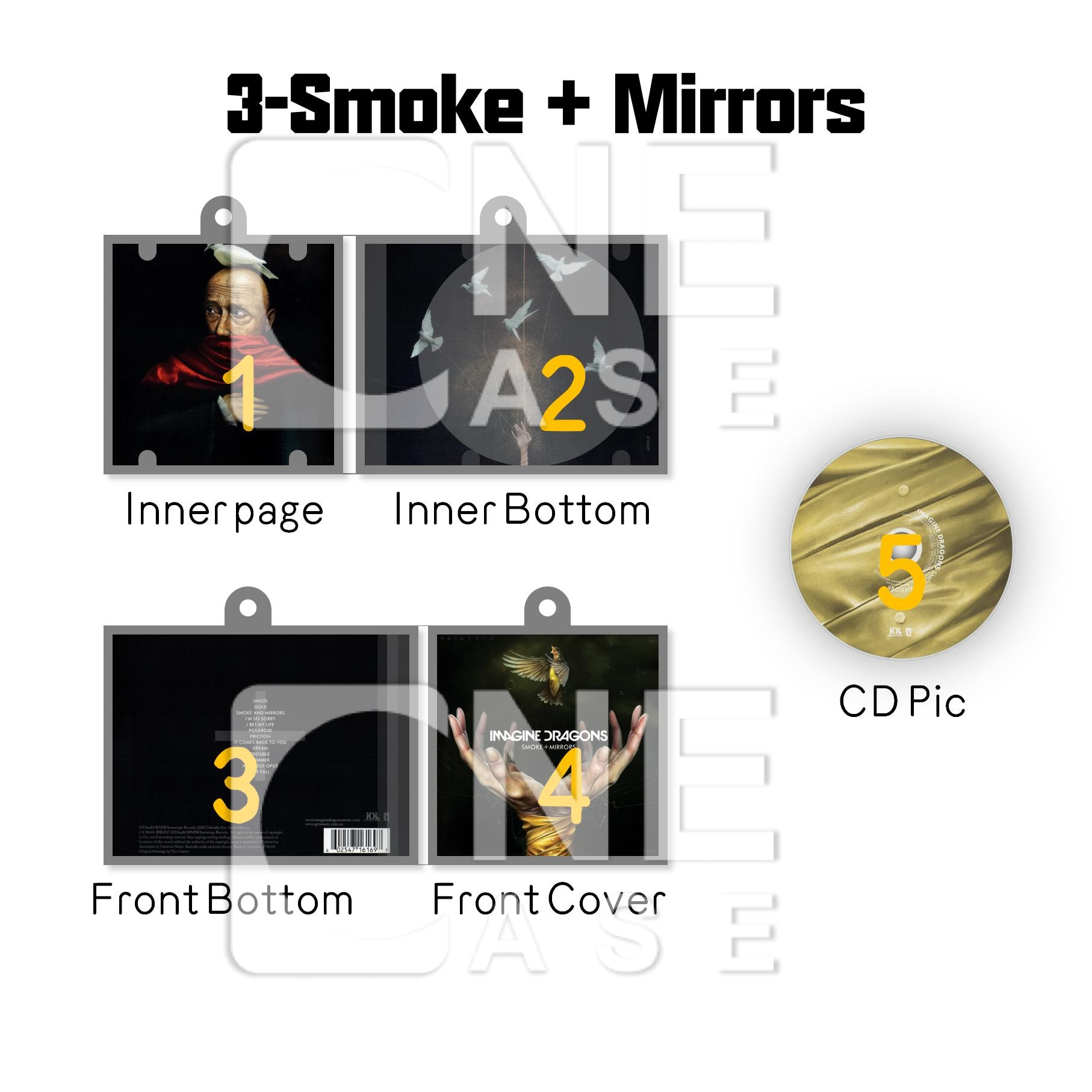 Imagine Dragons Mini NFC Album Keychain CD Music Keychain Pendant Customized Mini Vinyl Album 