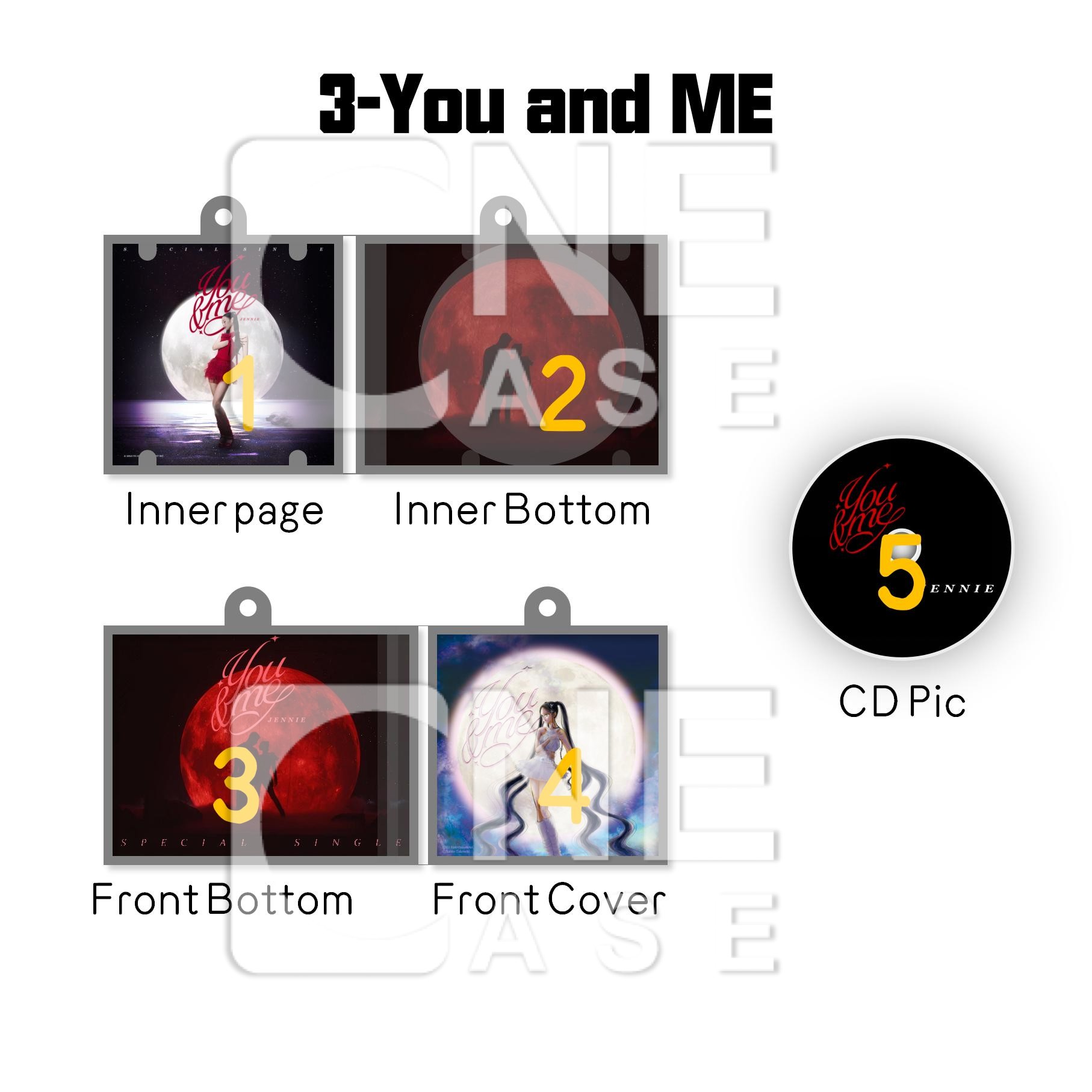  BlackPink Mini NFC Album Keychain CD Music Keychain Pendant Customized Mini Vinyl Album B&P