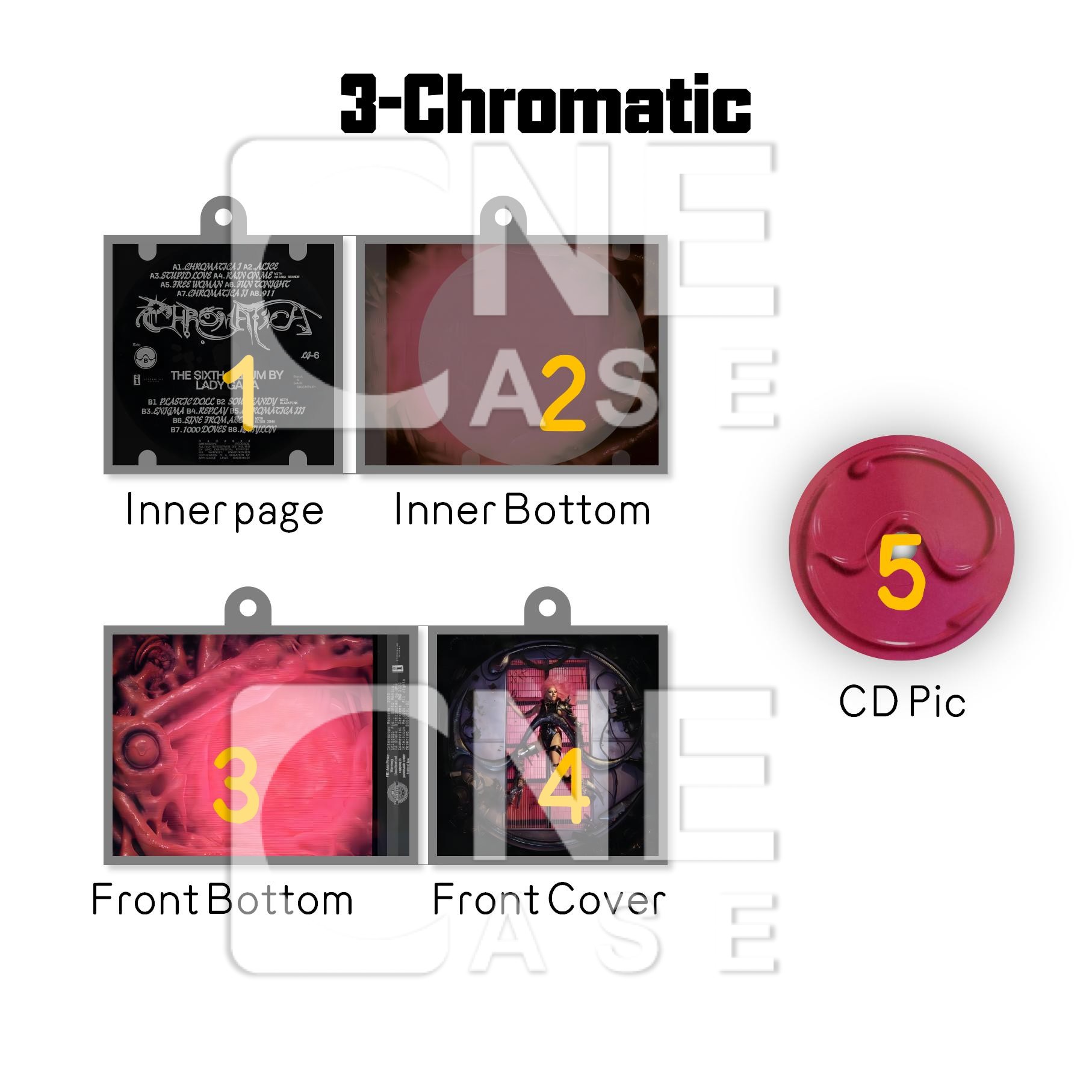 Lady Gaga Mini NFC Album Keychain CD Music Keychain Pendant Customized 