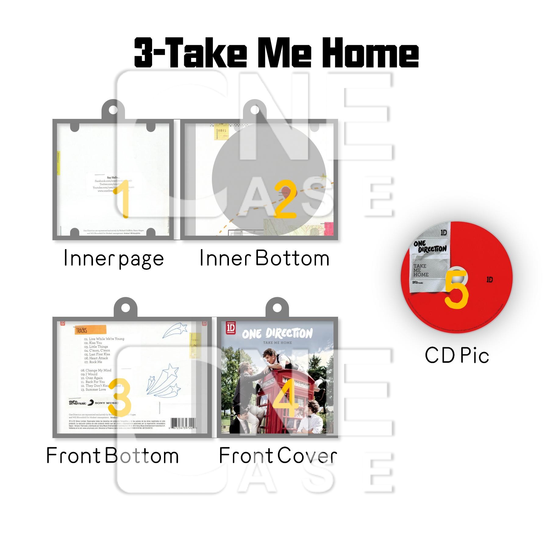  One Direction Mini Vinyl NFC Album Keychain CD Music Keychain Pendant Customized FOUR/Made In The A.M/Midnight Memories/Take Me Home/Up All Night