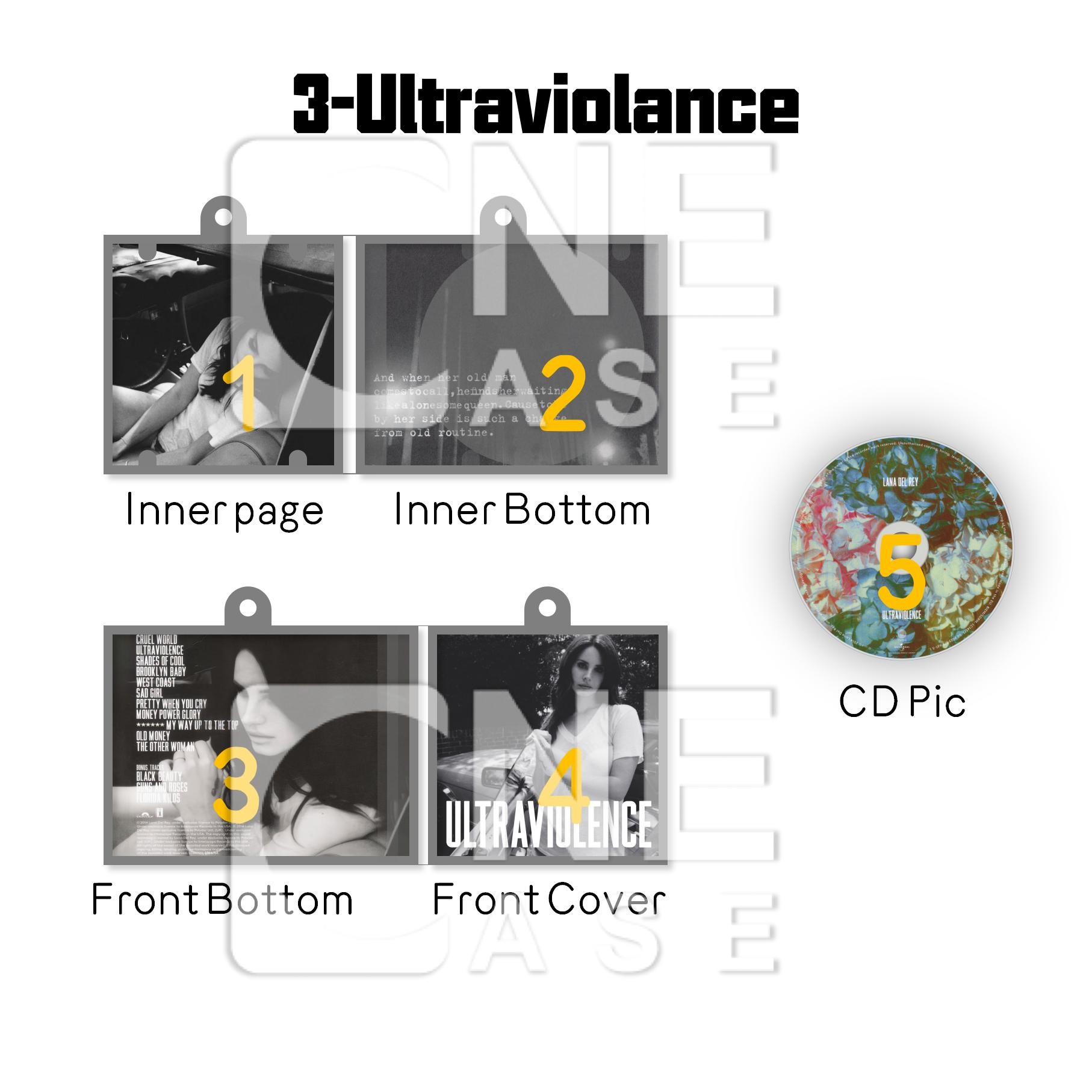 Lana Del Rey  Mini vinyl NFC Album Keychain CD Music Keychain Pendant Customized 