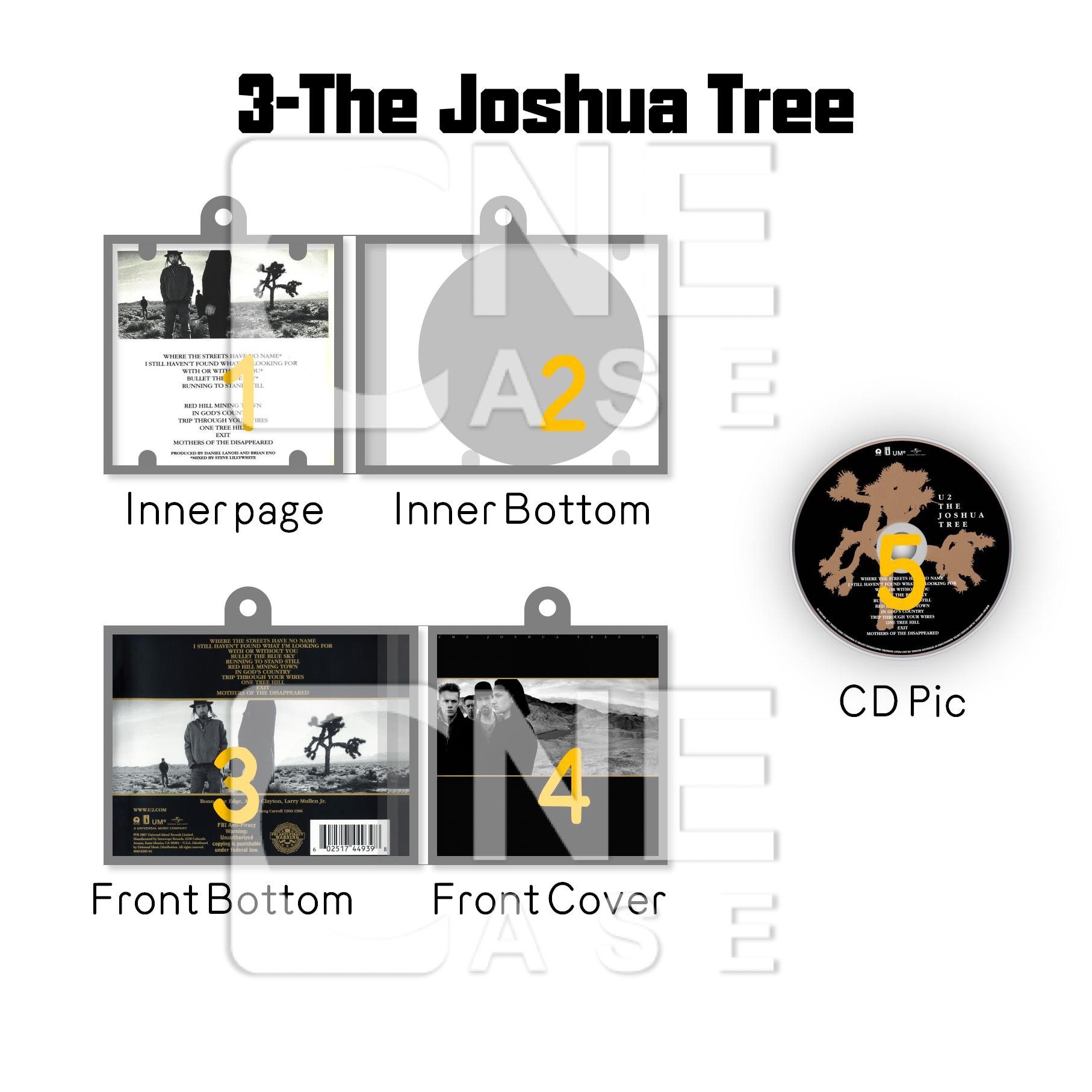 U2 Mini NFC Album Keychain CD Music Keychain Pendant Customized Mini Vinyl Album 