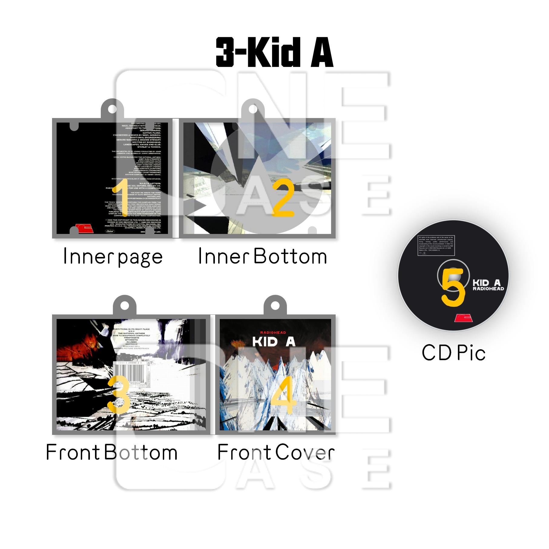 Radiohead  Mini Vinyl NFC Album Keychain CD Music Keychain Pendant Customized